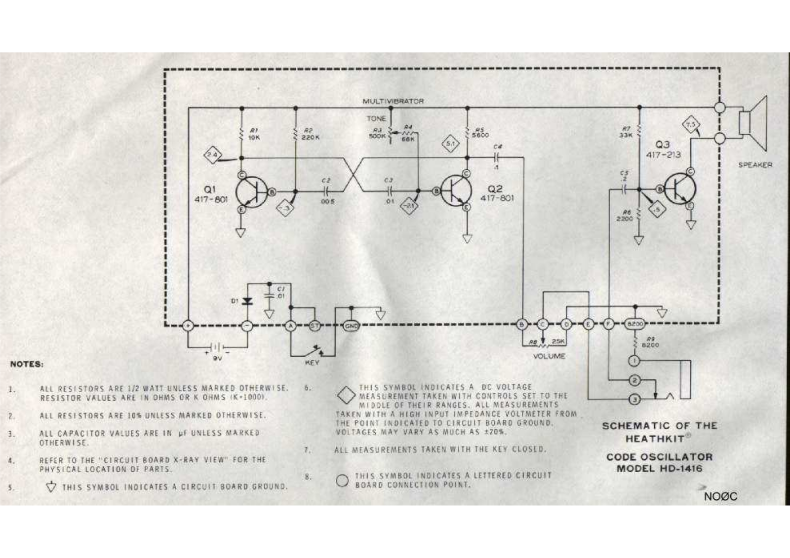 Heathkit HD-1416 Schematic