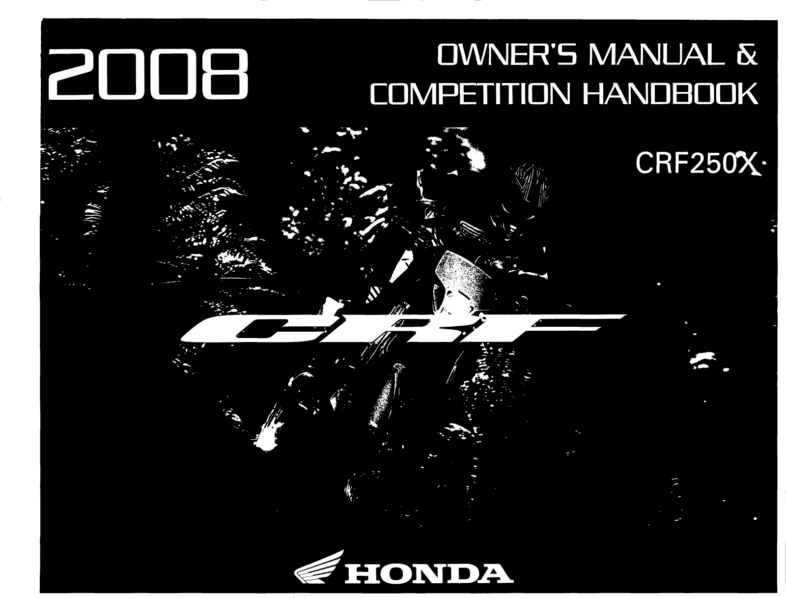 Honda CRF250X Owner's Manual