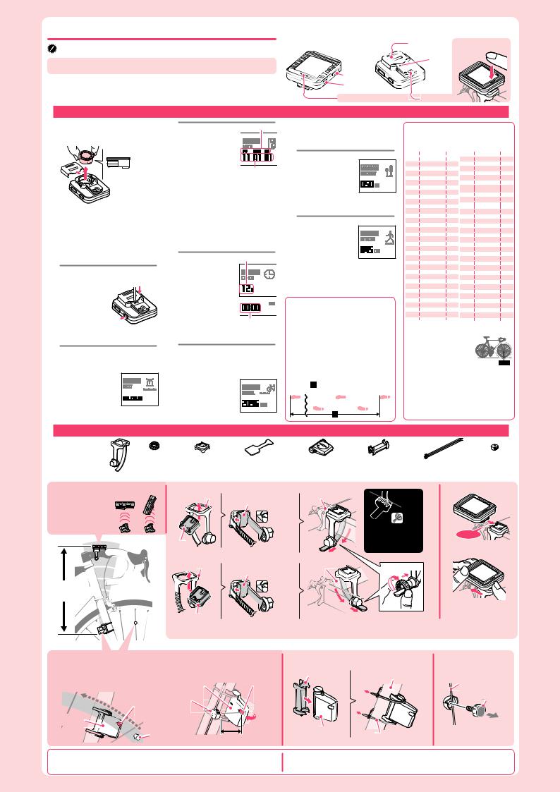 Cateye CC-PD100W User guide