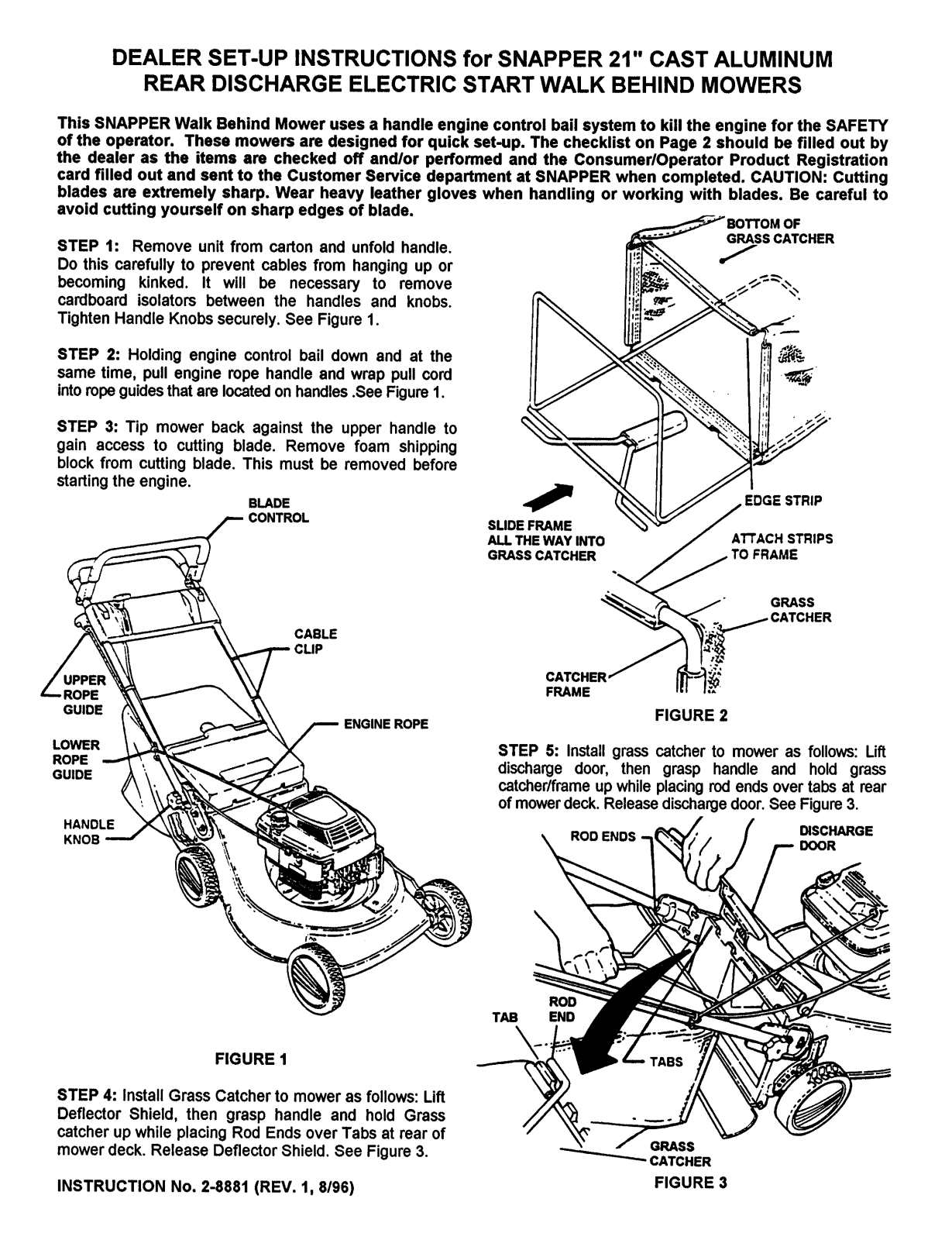 Snapper 2-8881 User Manual