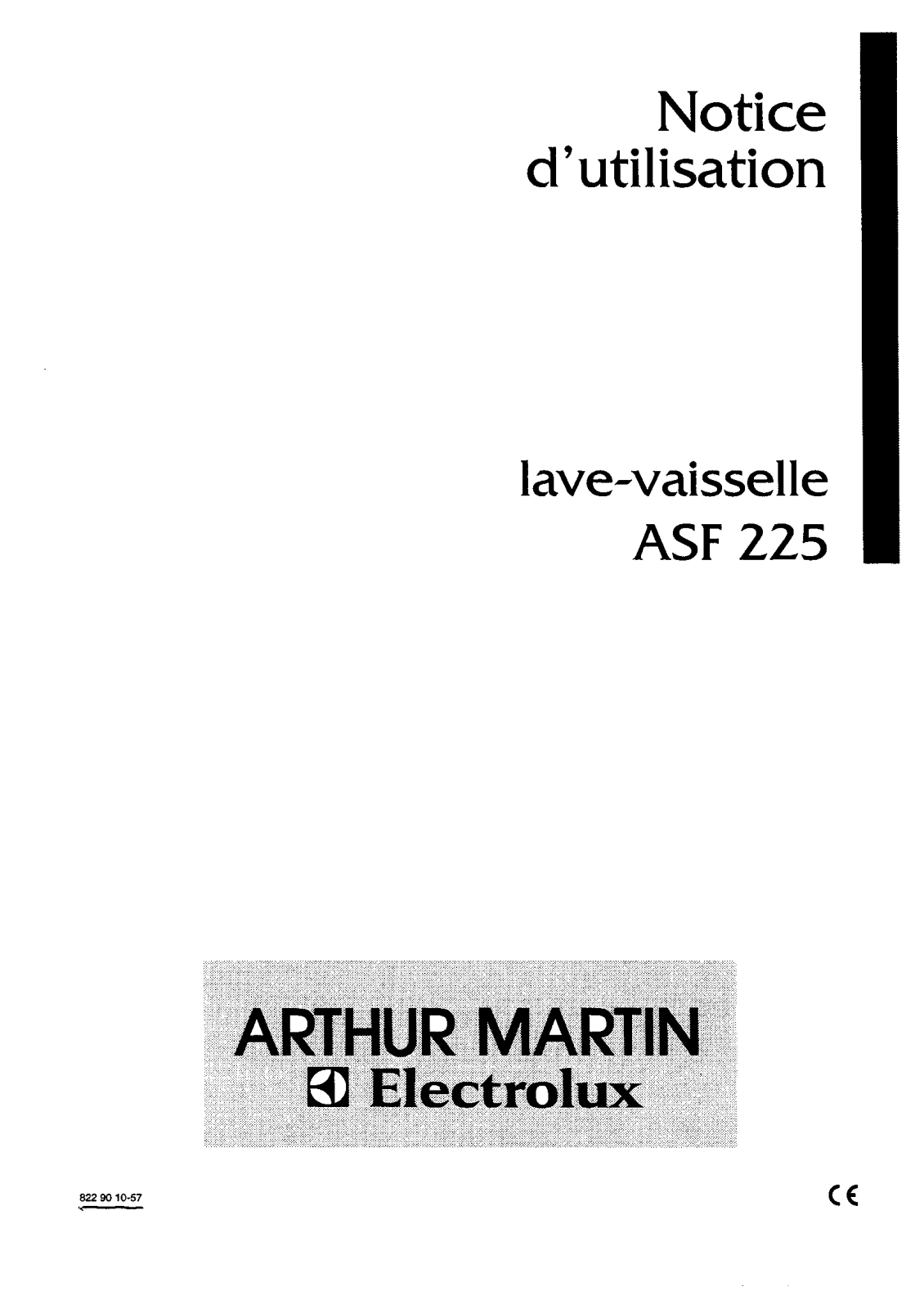 Arthur martin ASF225 User Manual
