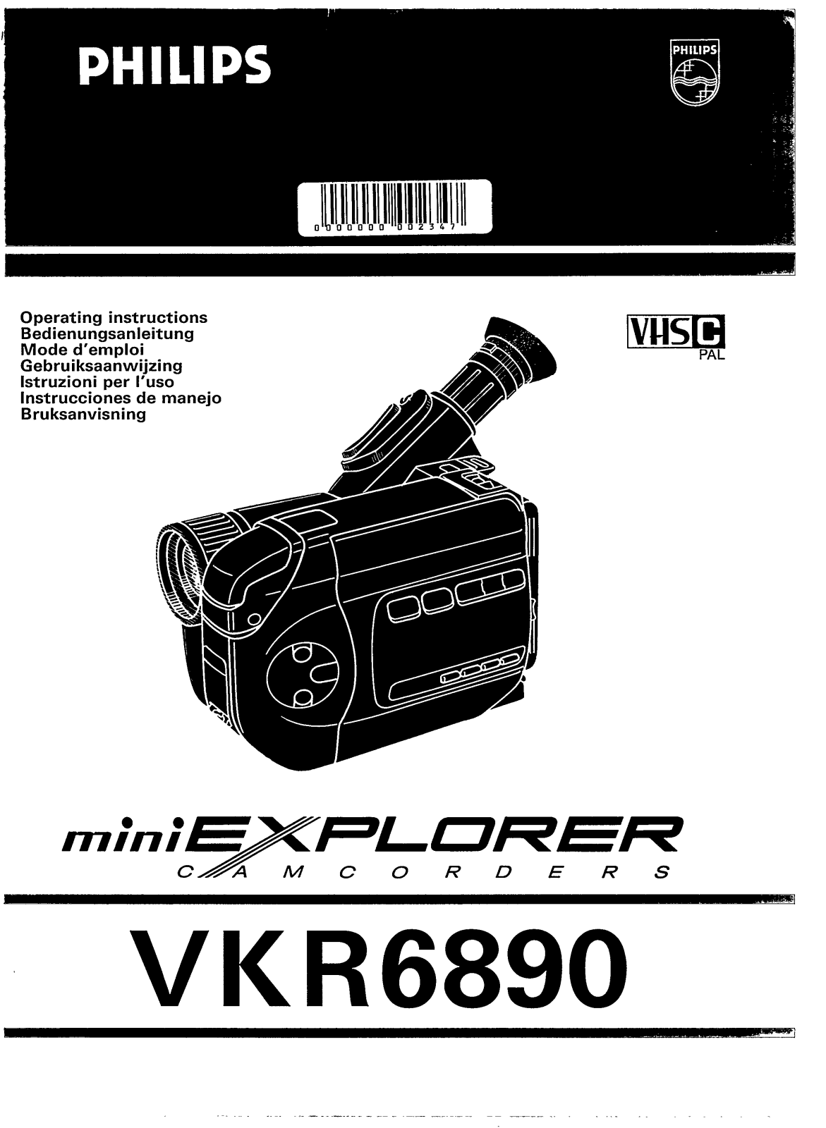 Philips VRK6890 User Manual