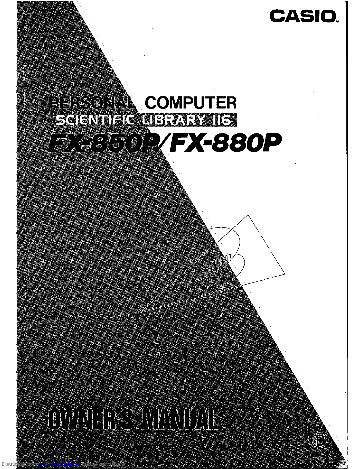 Casio FX-880P, Scientific Library 116 Owner's Manual