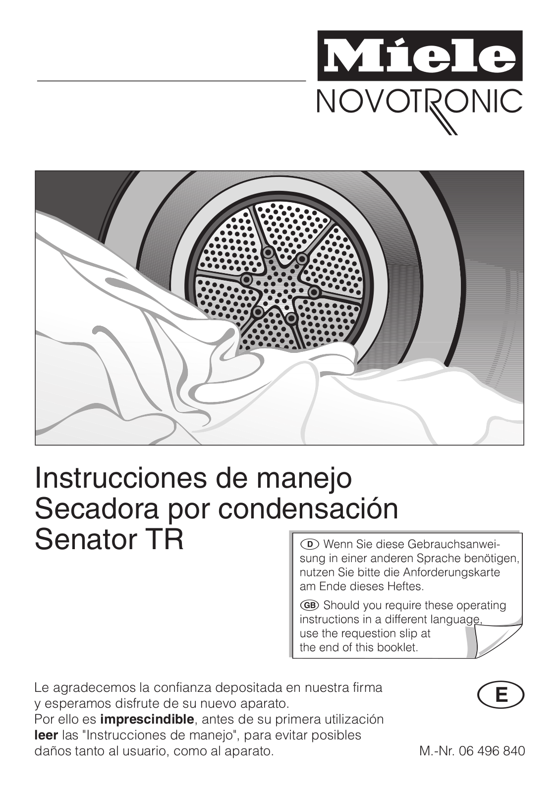Miele Senator TR User manual