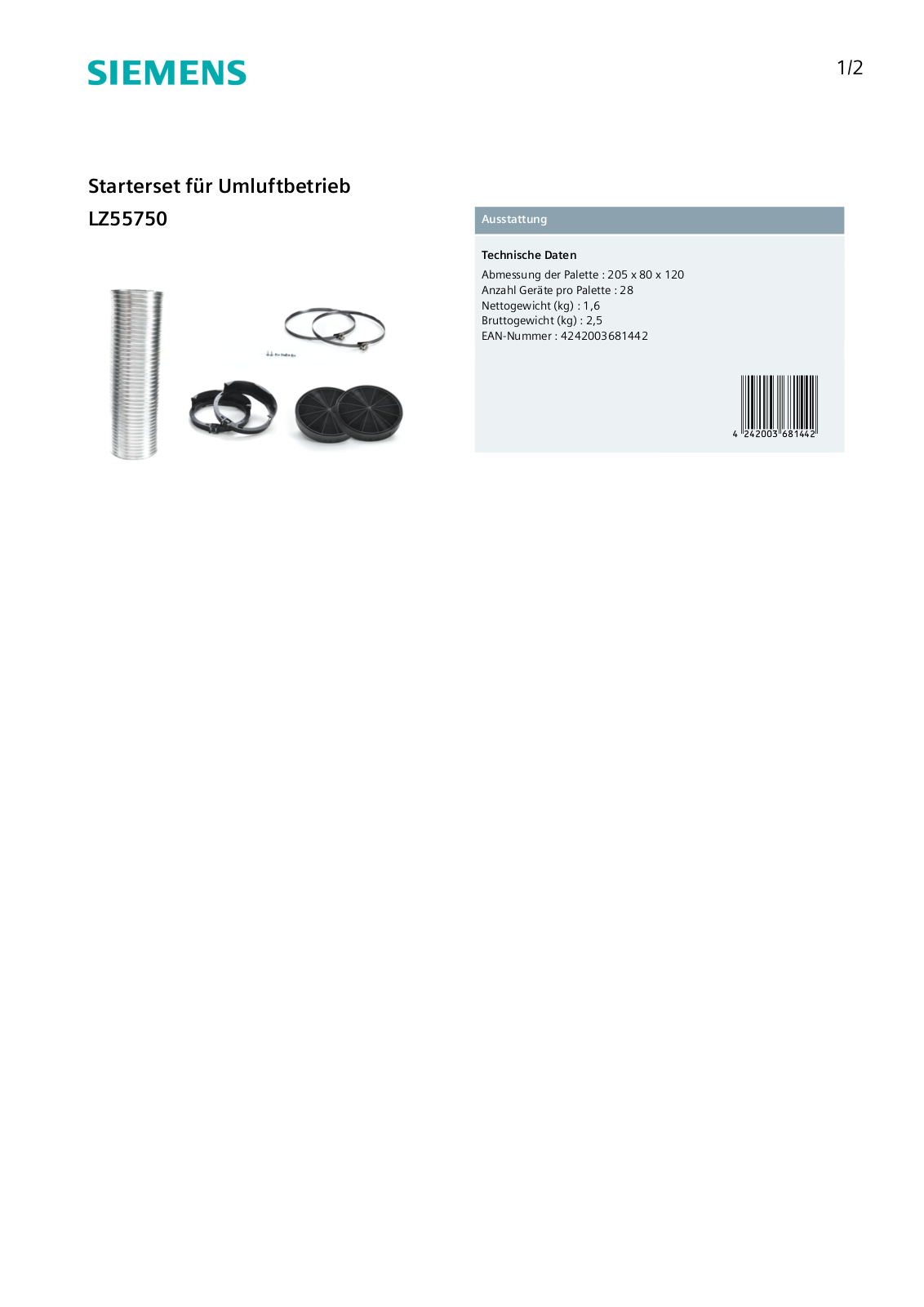 Siemens LZ55750 User Manual