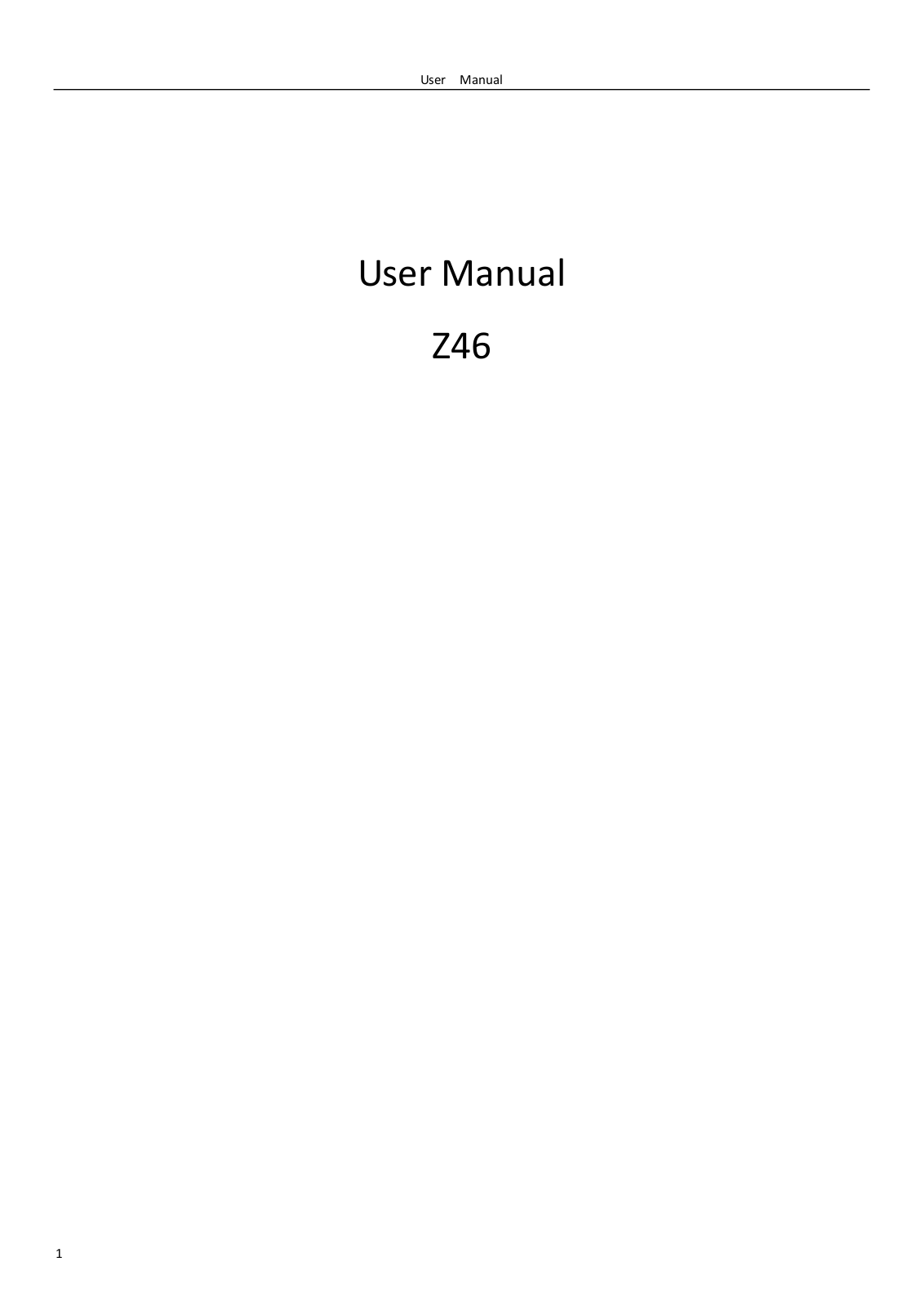 ZIF LATINOAMERICA Z46 User Manual