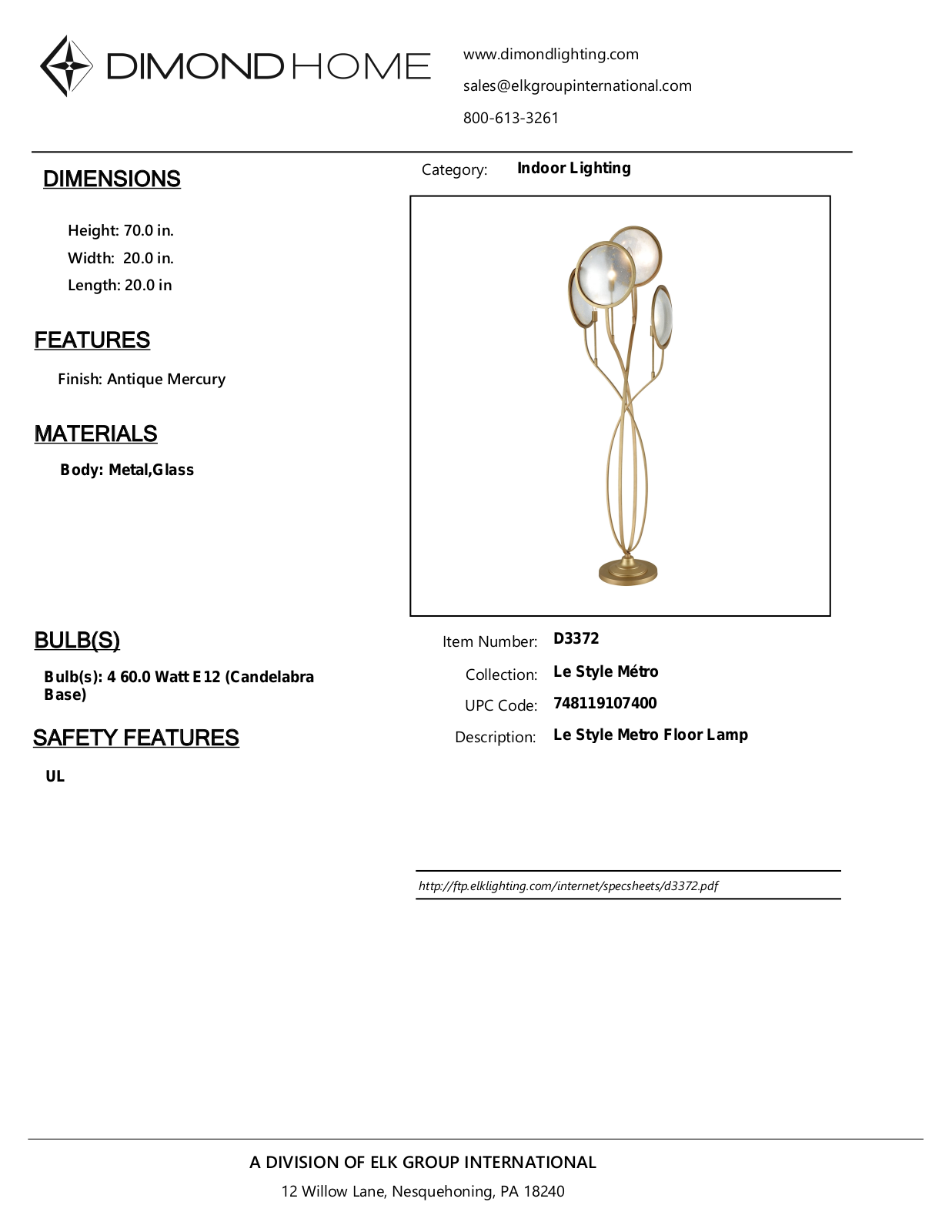 ELK Home D3372 User Manual