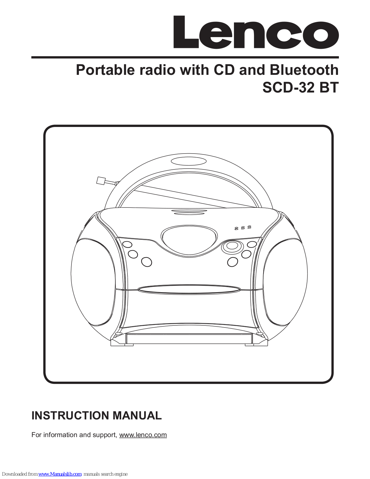 LENCO SCD-32 BT Instruction Manual