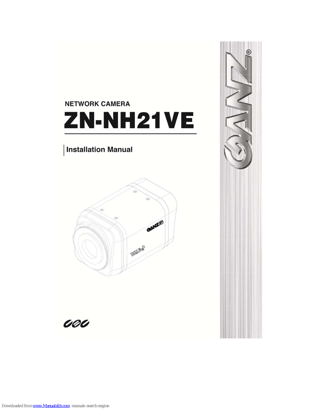 Ganz ZN-NH21VE Installation Manual