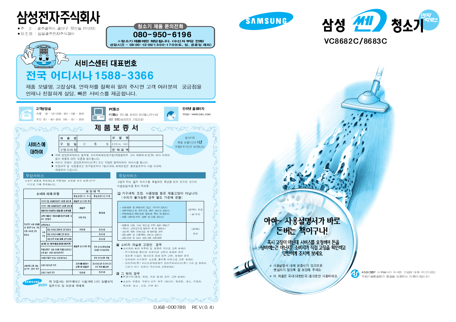 Samsung VC-8682C, VC-8683C User Manual