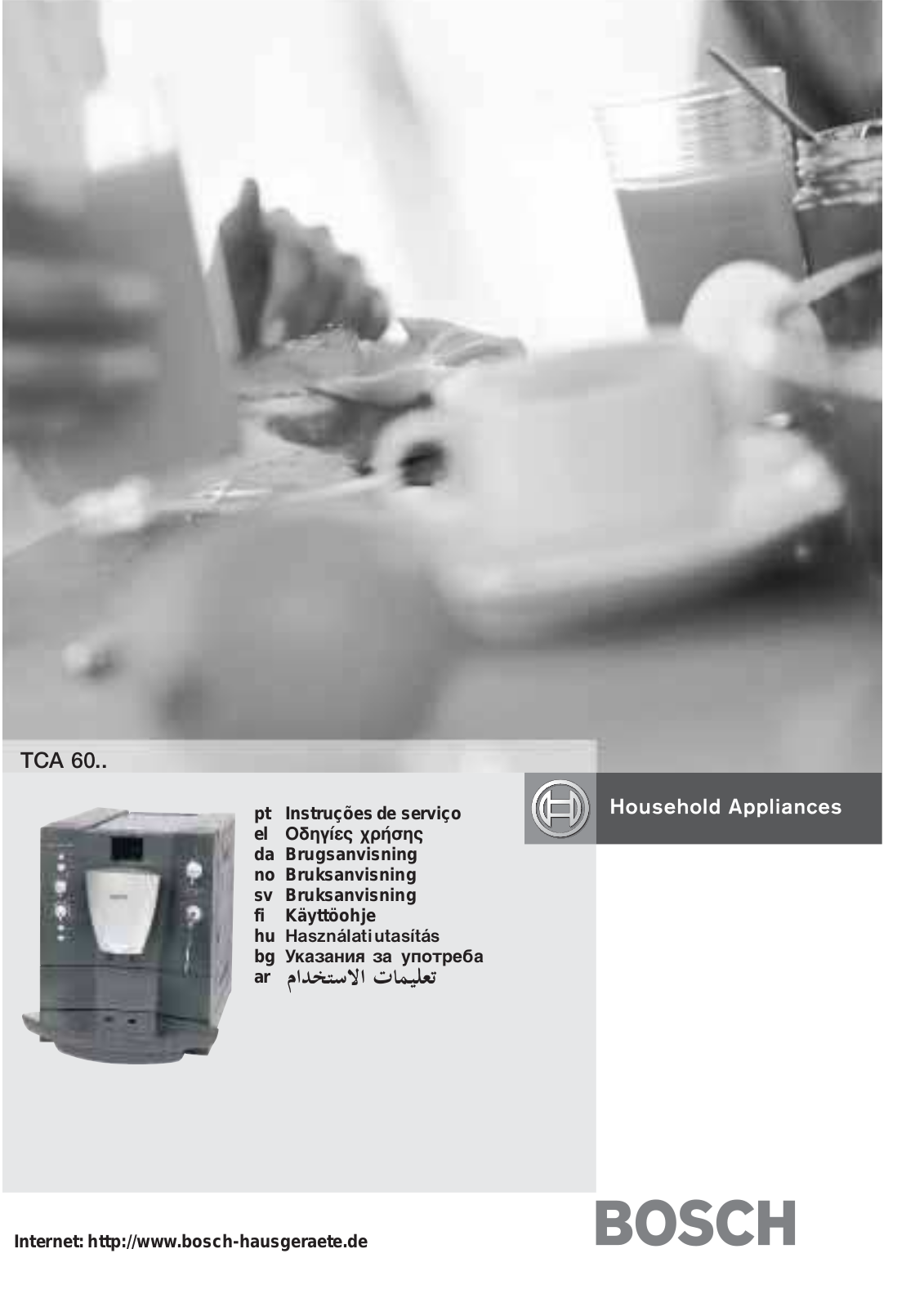 Bosch TCA6001, TCA6001CH, TCA60F9 User Manual