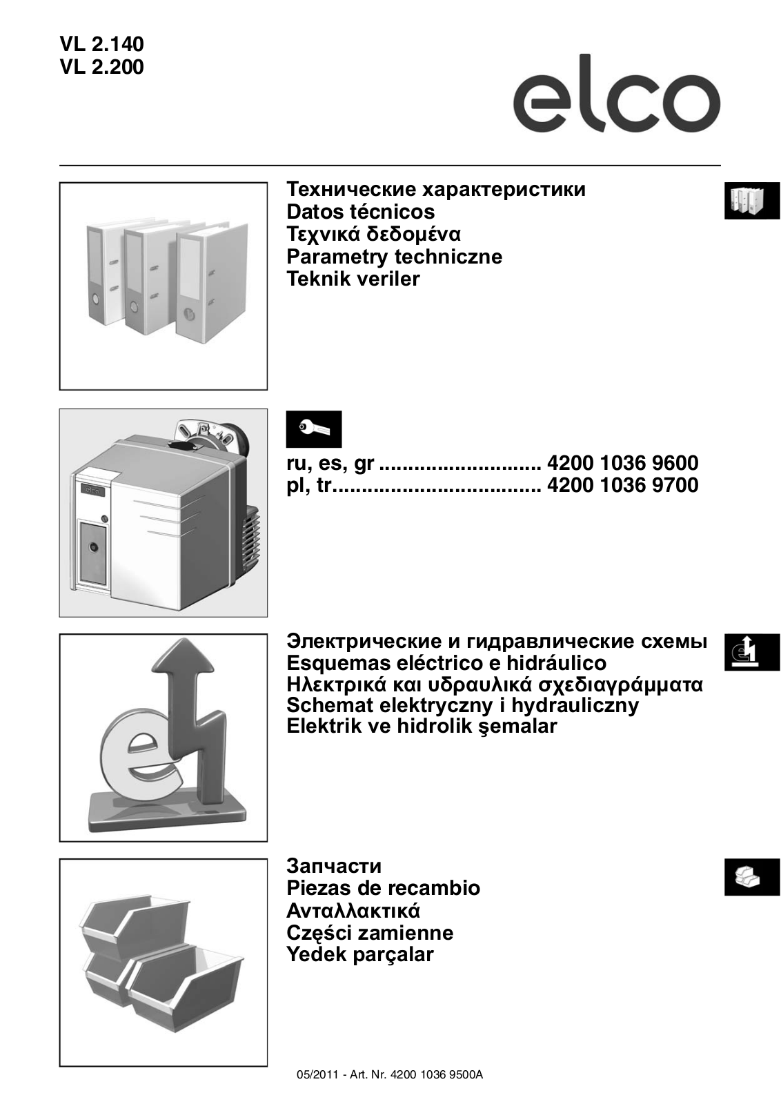 ELCO VL 2.140, VL 2.200 Datasheet