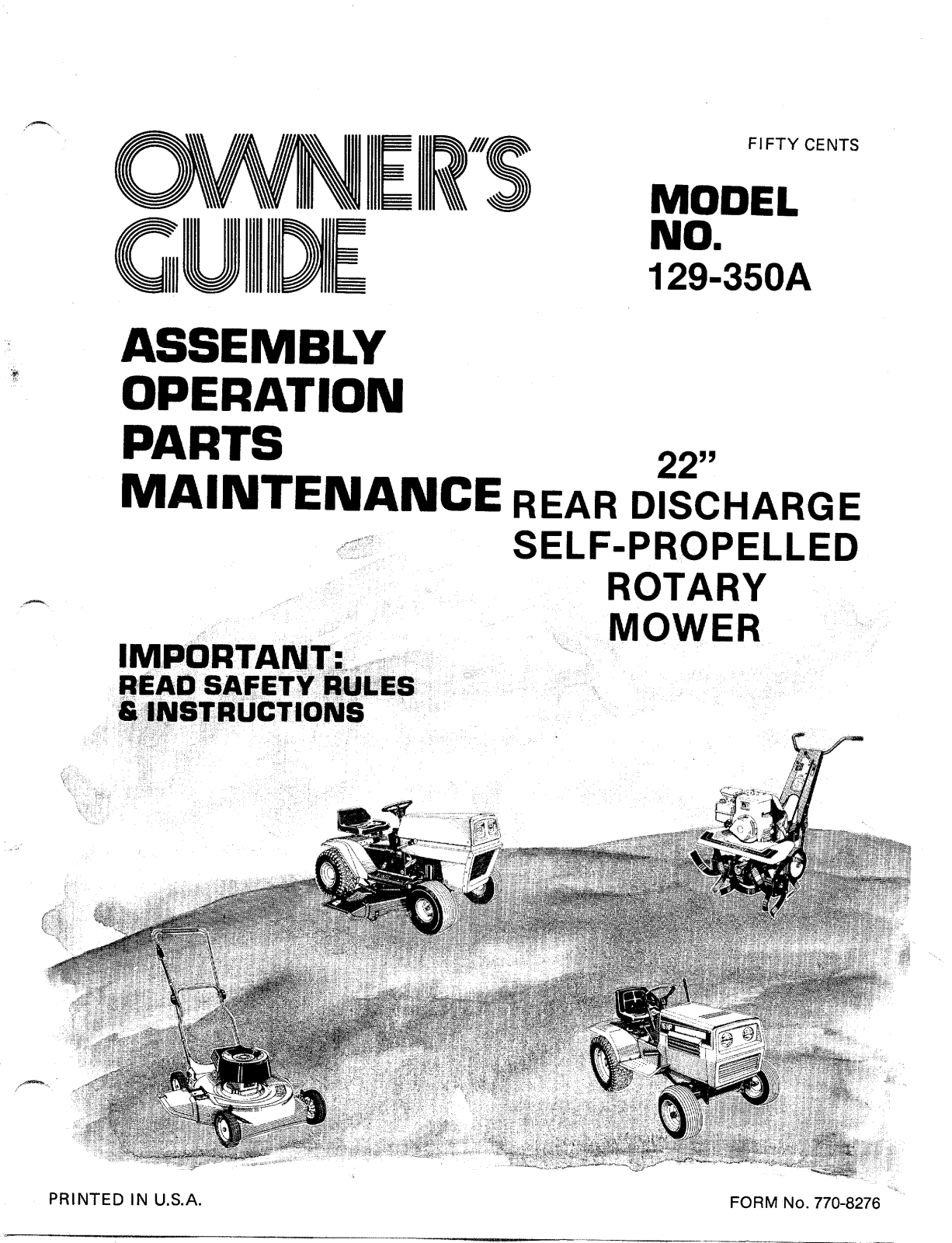 MTD 129-350A User Manual