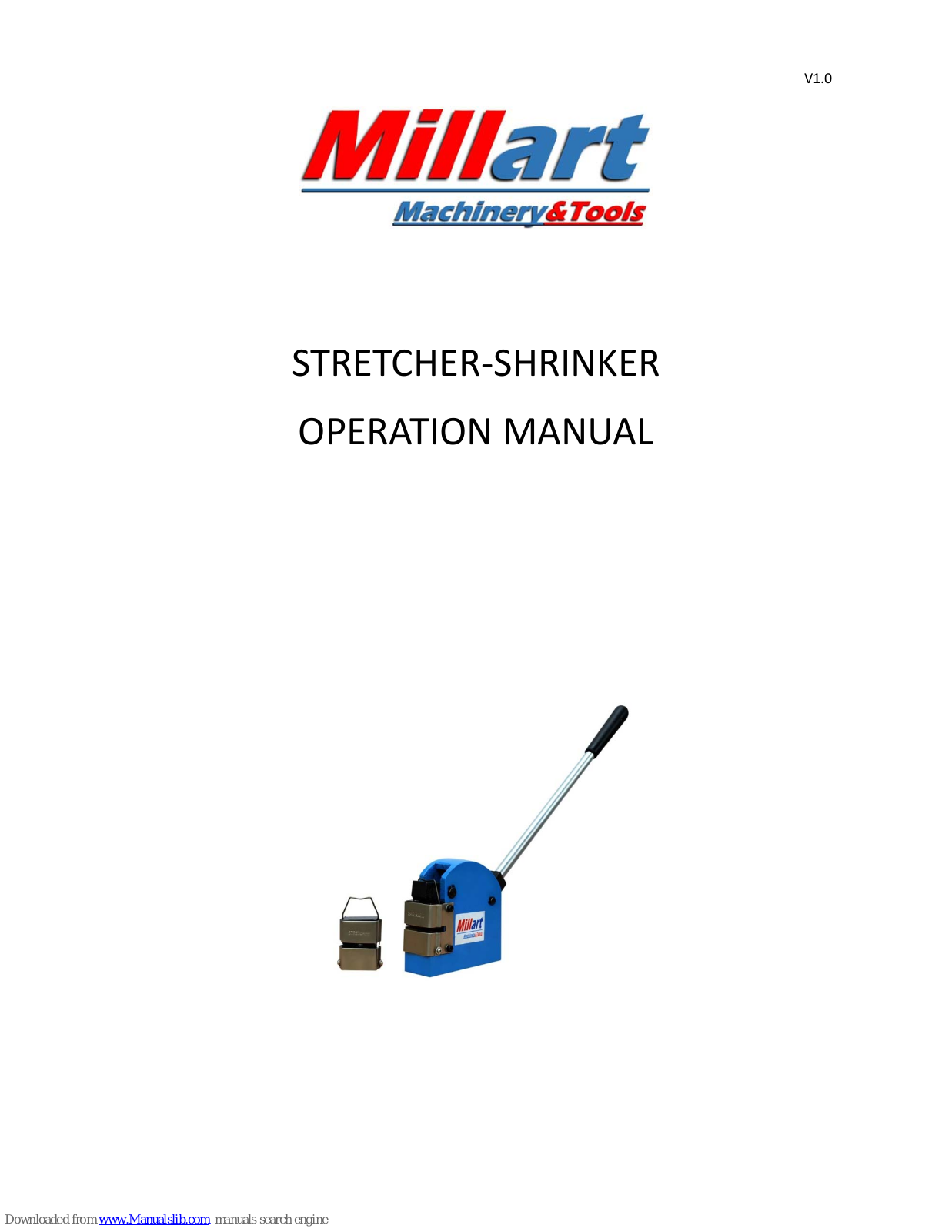 MILLART MACHINE TOOLS SS-18 Operation Manual