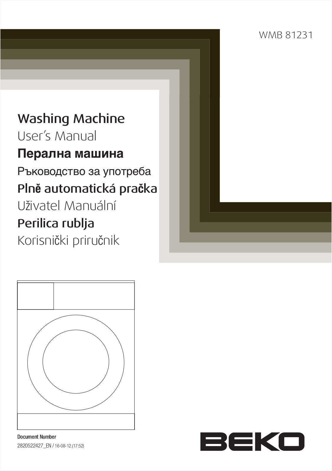 Beko WMB 81231 User manual