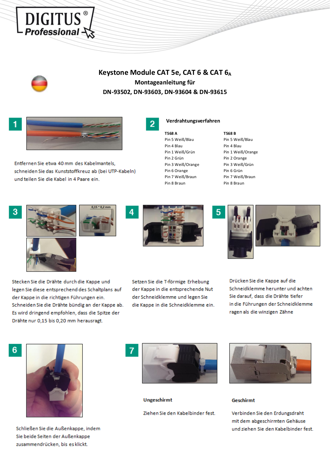Digitus DN-93502, DN-93603, DN-93604, DN-93615 Installation Guide - ManualMachine.com