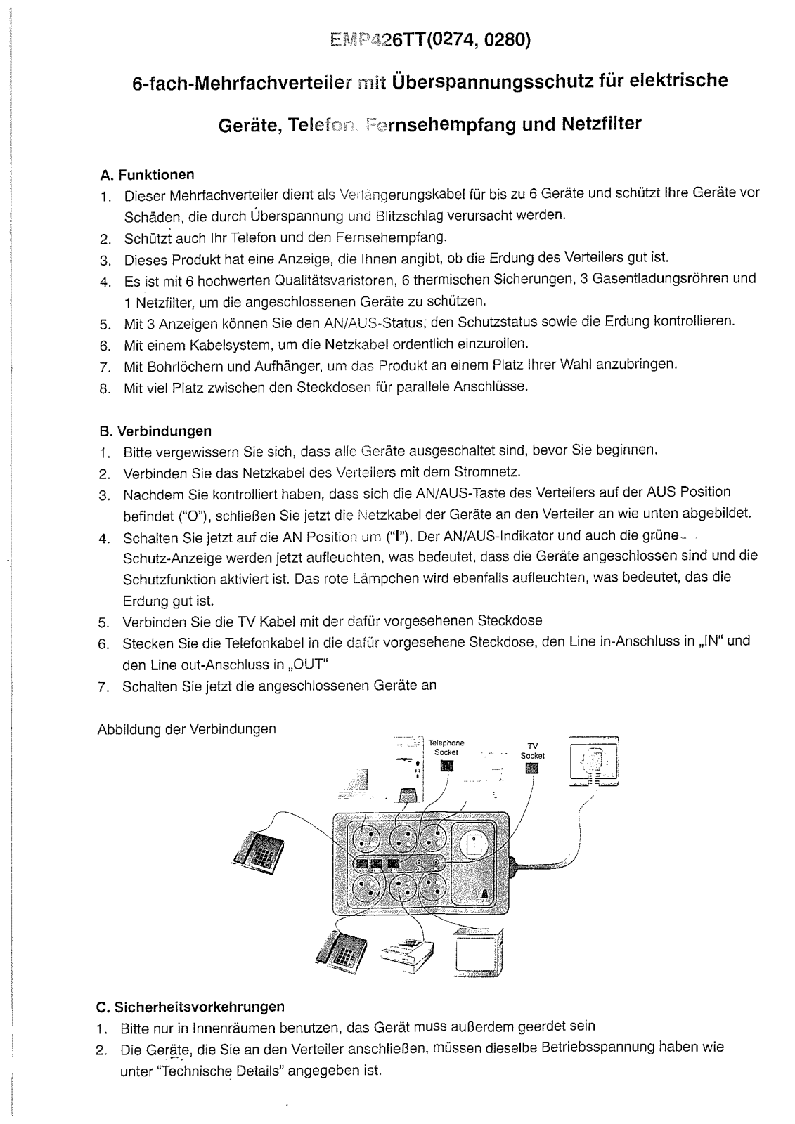 GAO EMP426TT User manual