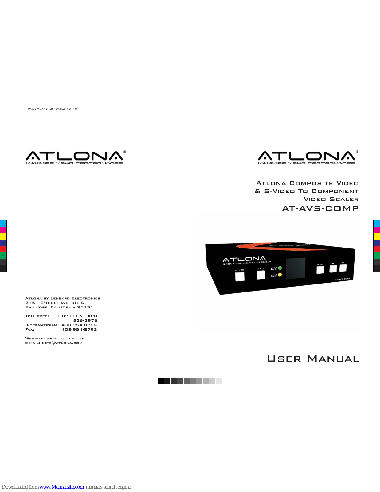 Atlona AT-AVS-COMP User Manual