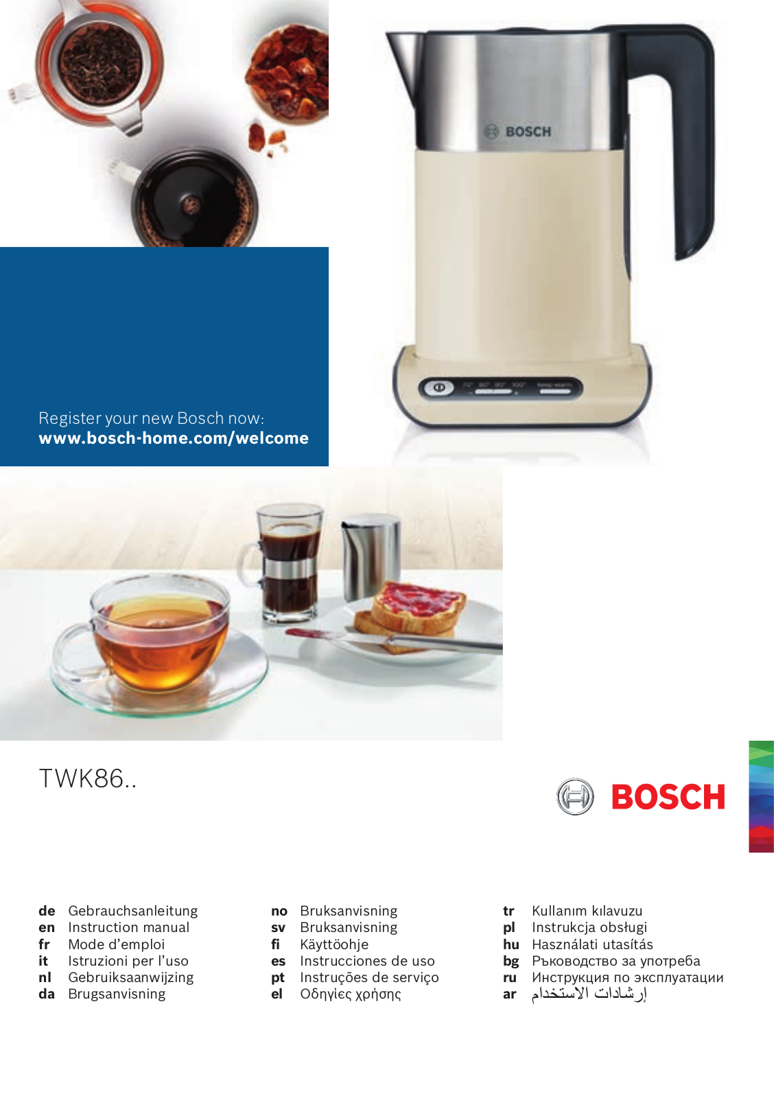 Bosch TWK8619P User Manual