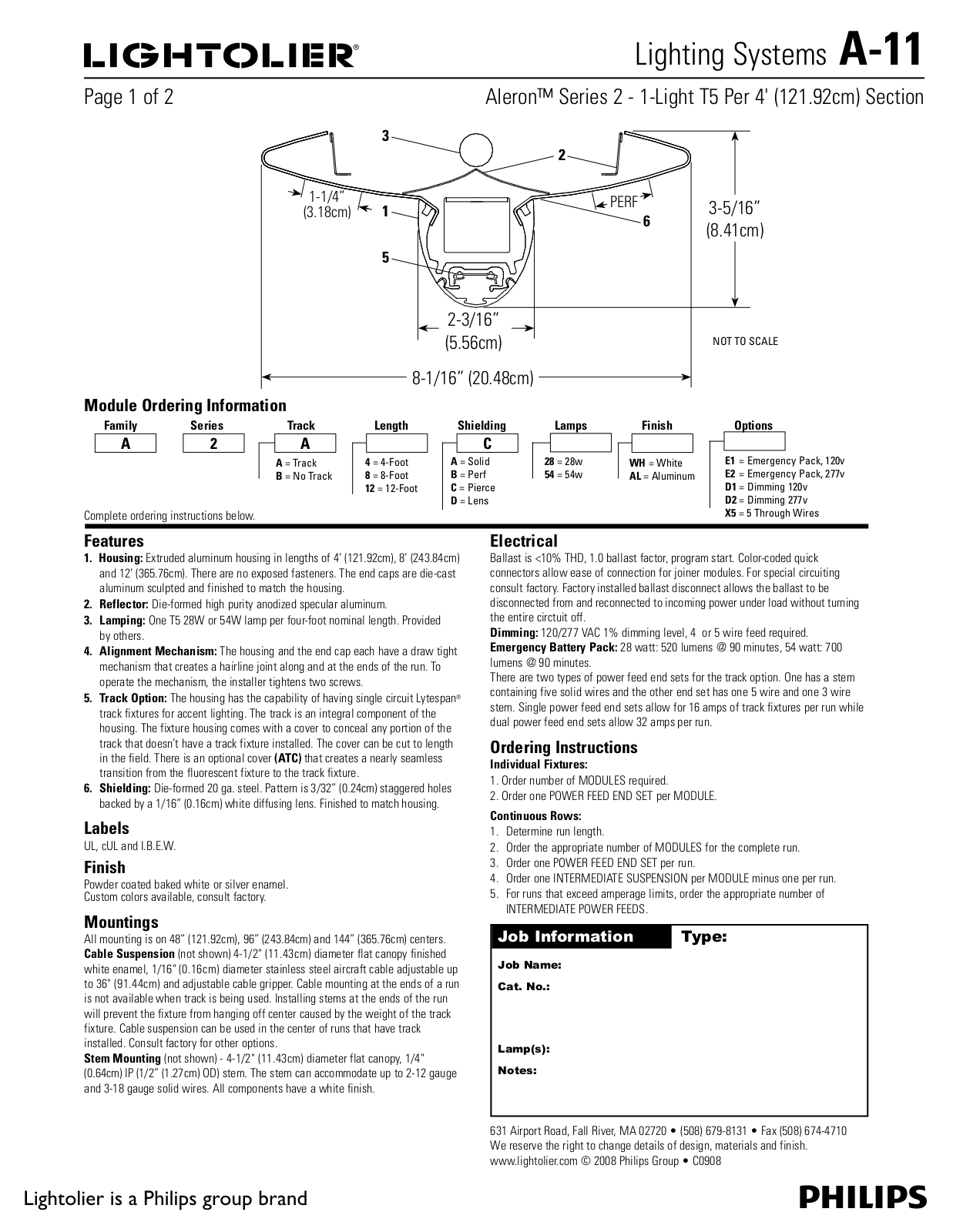 Lightolier A-11 User Manual