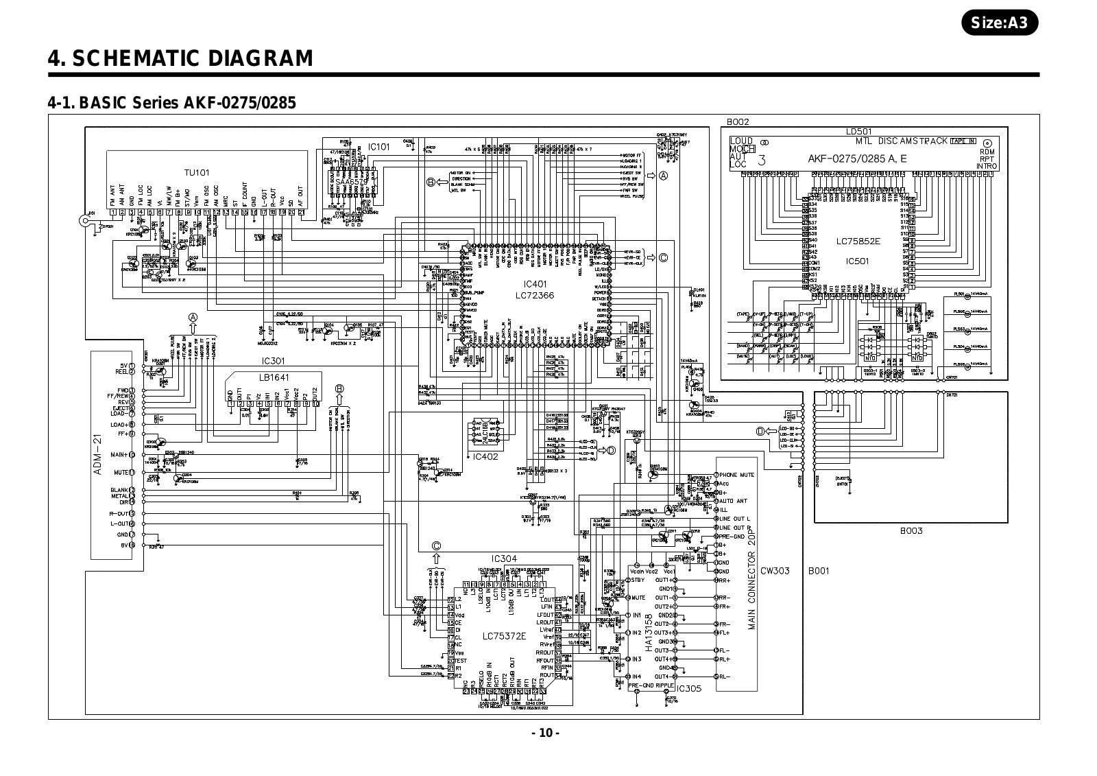 DAEWOO AKF-0275, AKF-0285 Diagram