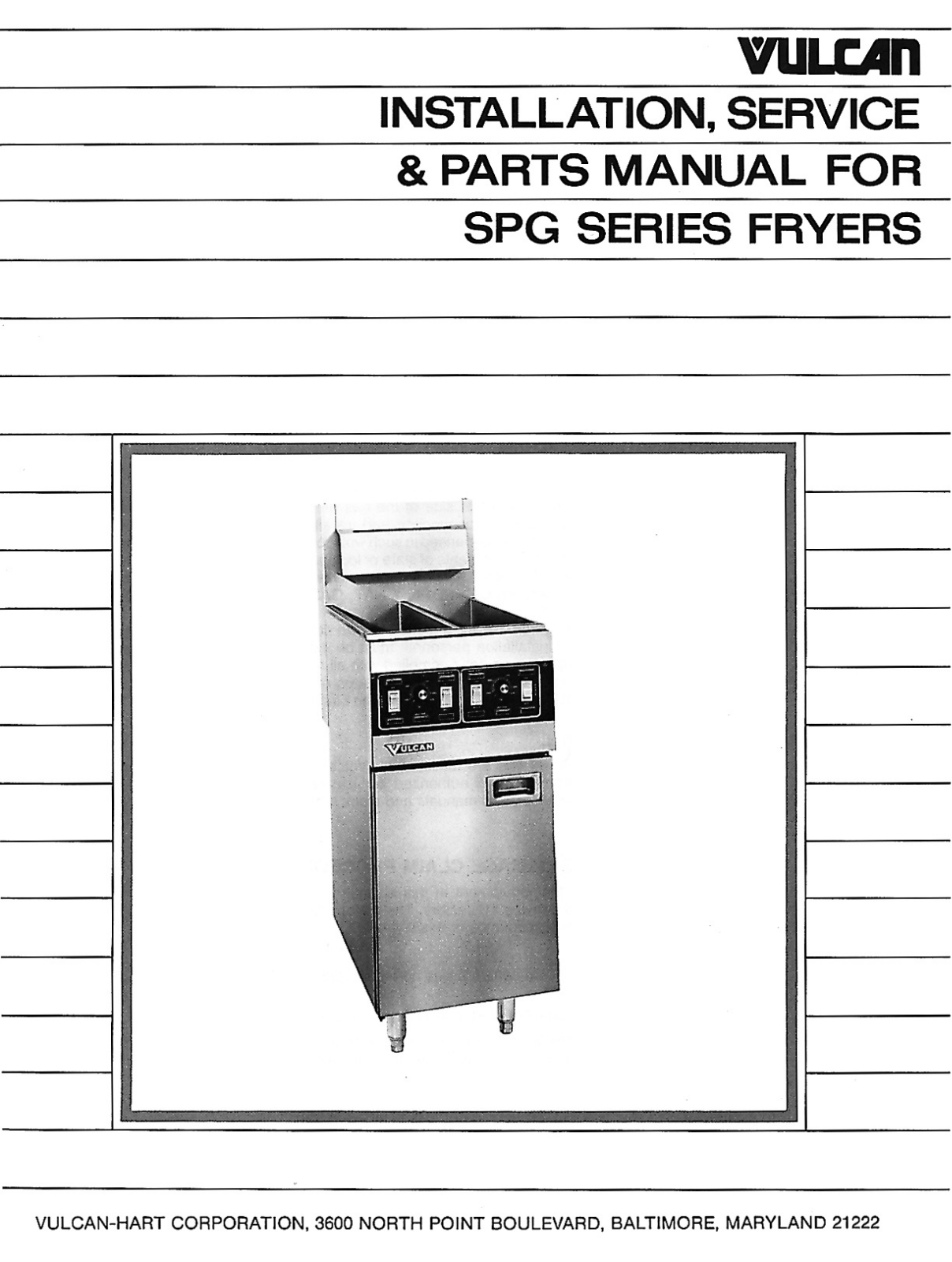 Vulcan Hart SPG Part Manual