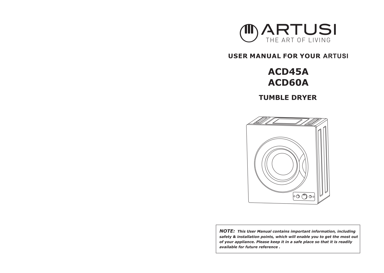 Artusi ACD60A, ACD45A User Manual