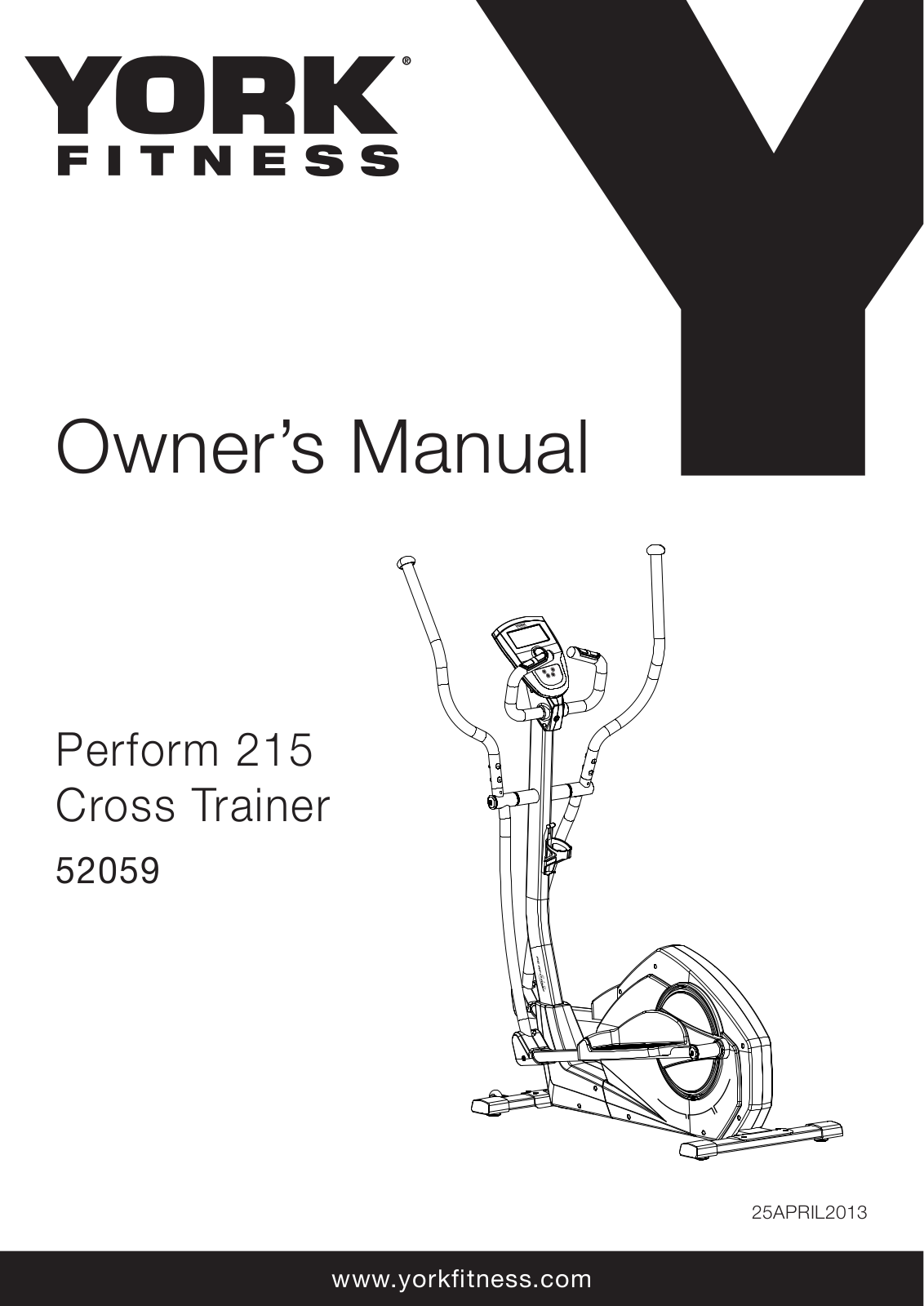 York Fitness Perform 215 User Manual