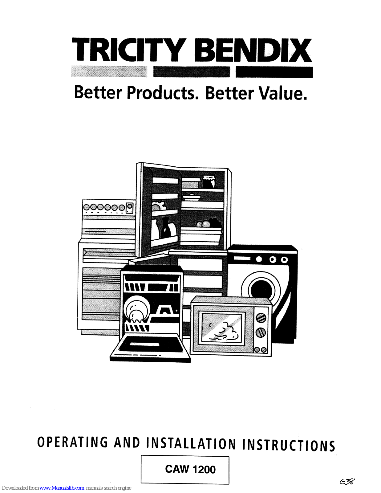 Tricity Bendix Autowasher 1200 Operating And Installation Instructions