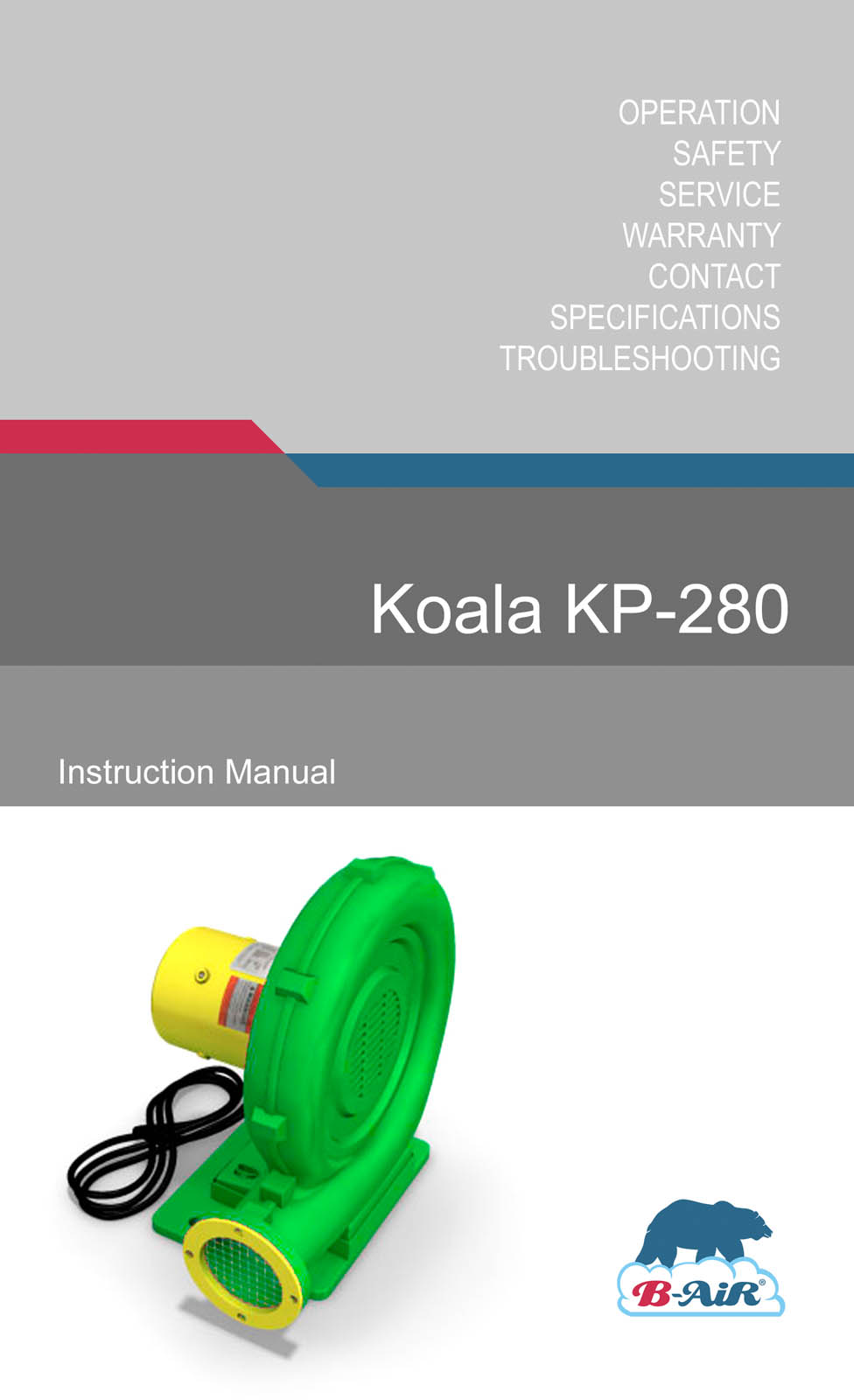 B-air KP-280 User Manual