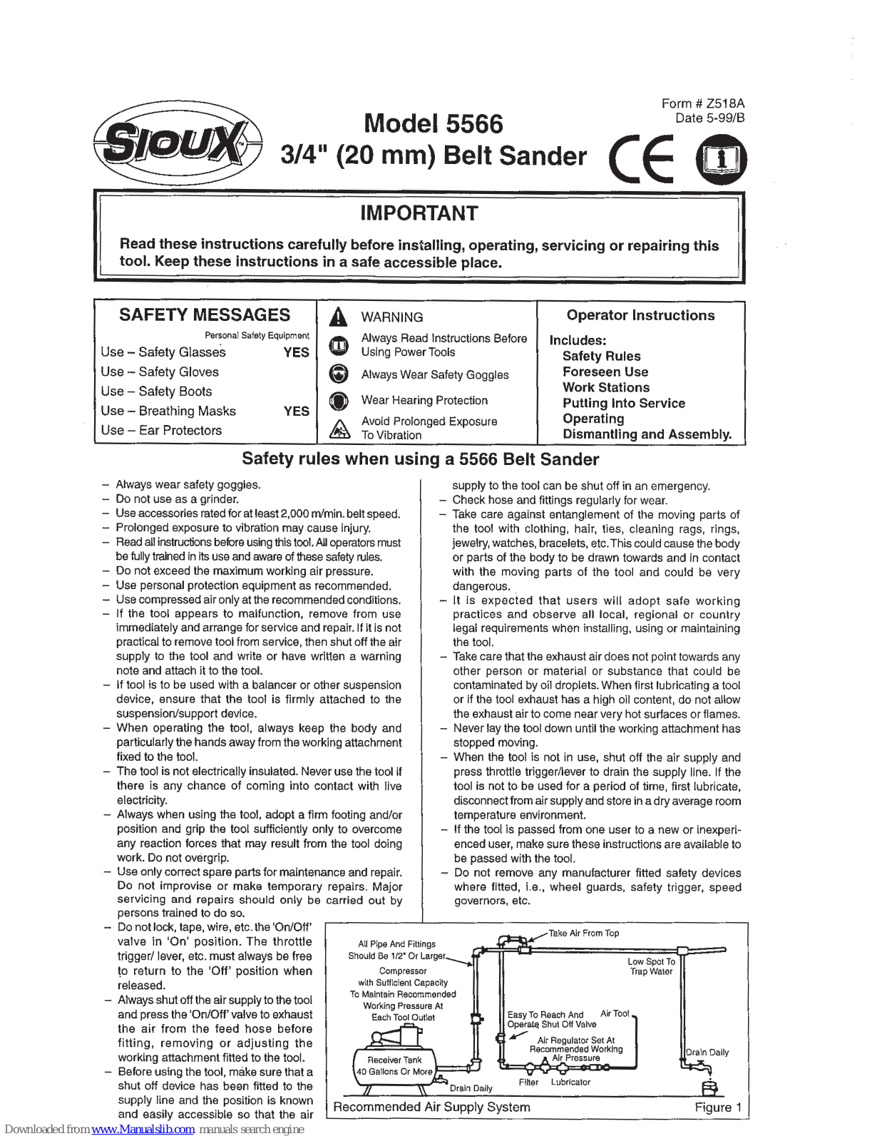 Sioux Tools Model 5566 User Instruction - ManualMachine.com