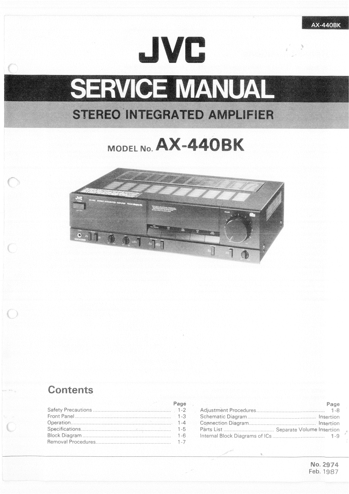 JVC AX-440-BK Service manual