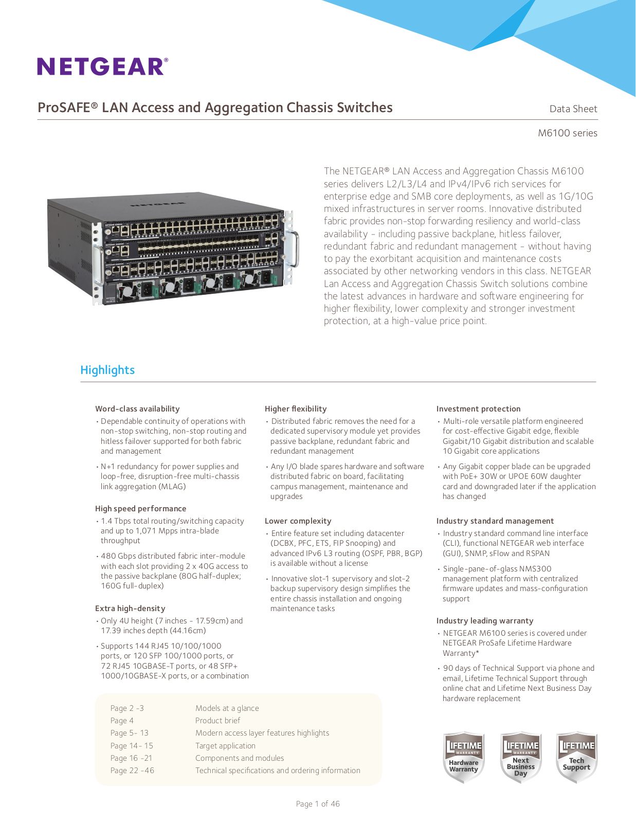 Netgear XCM8924X-10000S Product Data Sheet