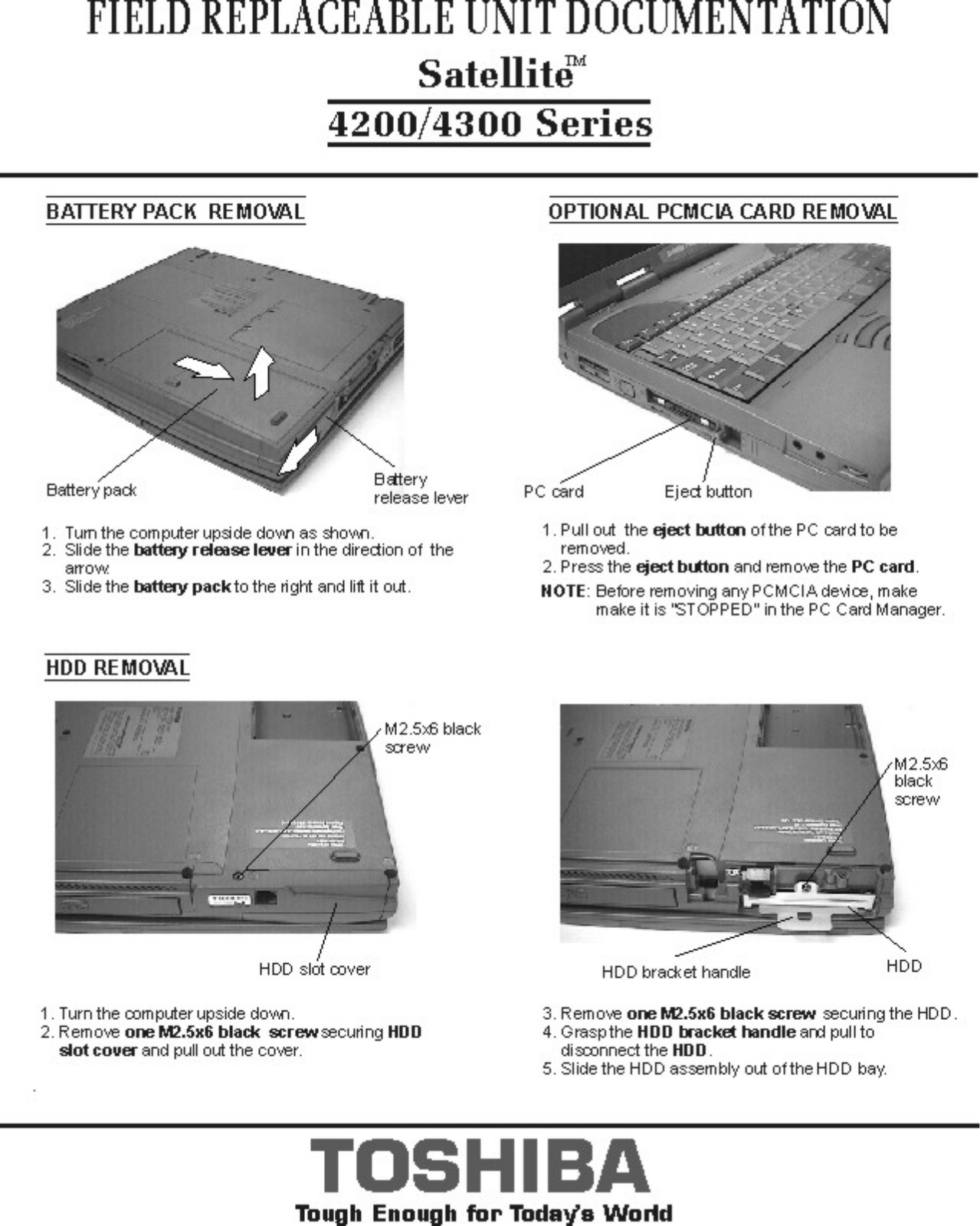 Toshiba Satellite 4300 Service Manual