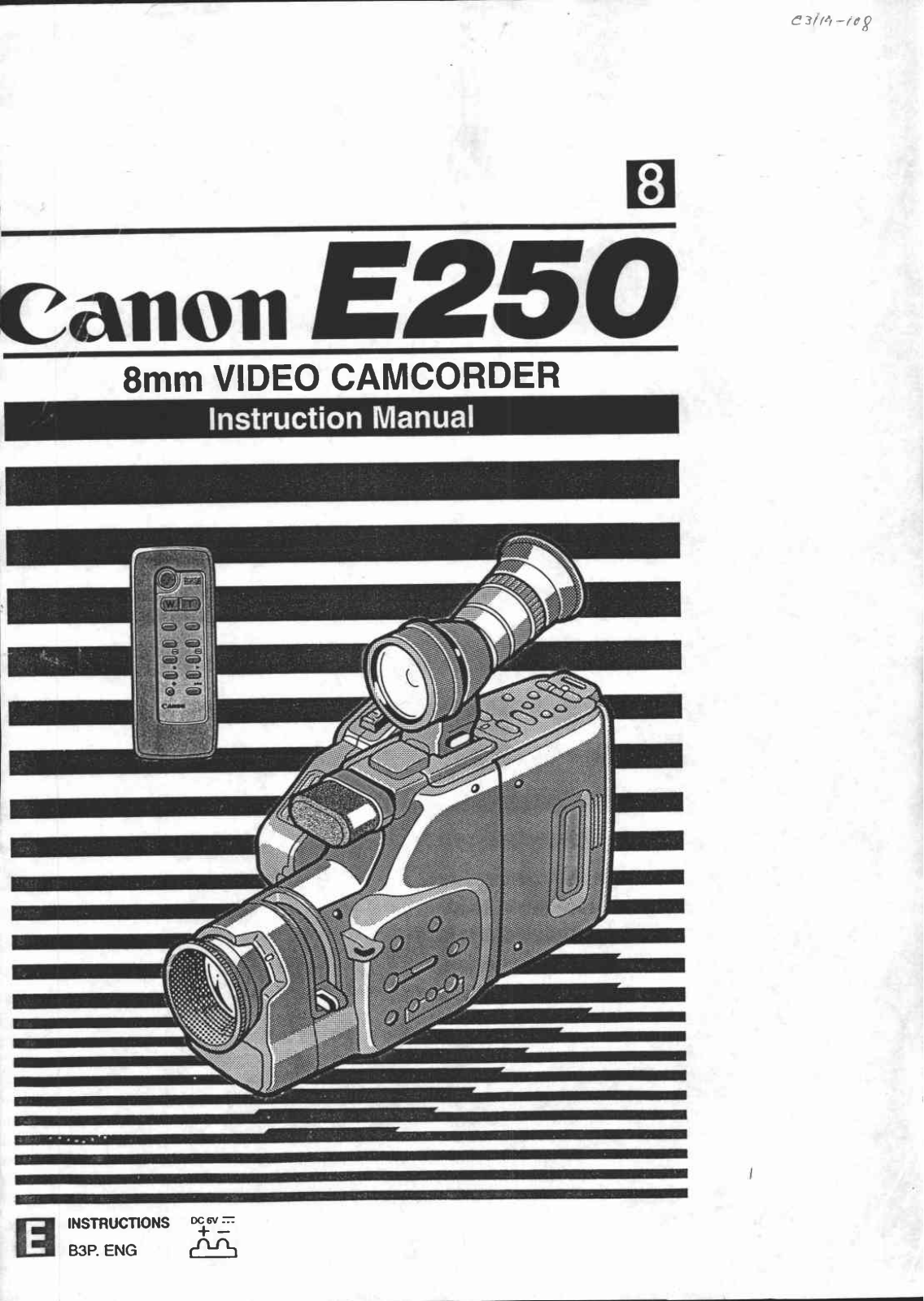 Canon E 250 User Manual