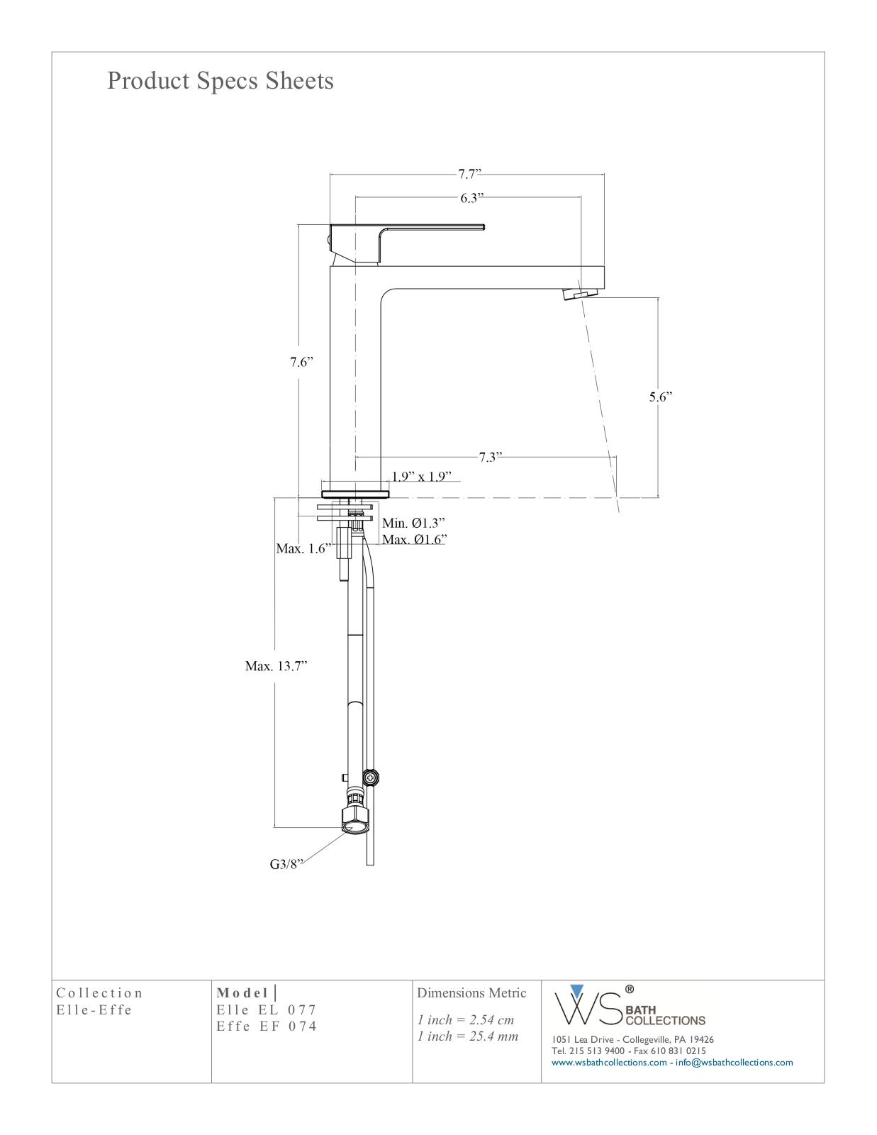 WS Bath Collections WSO3279 Specifications - ManualMachine.com