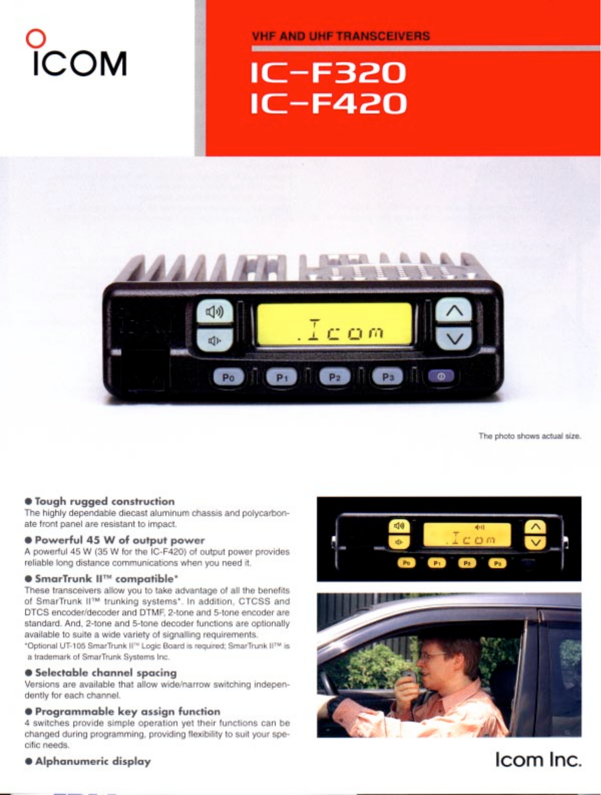 Icom IC-F320, IC-F420 User Manual