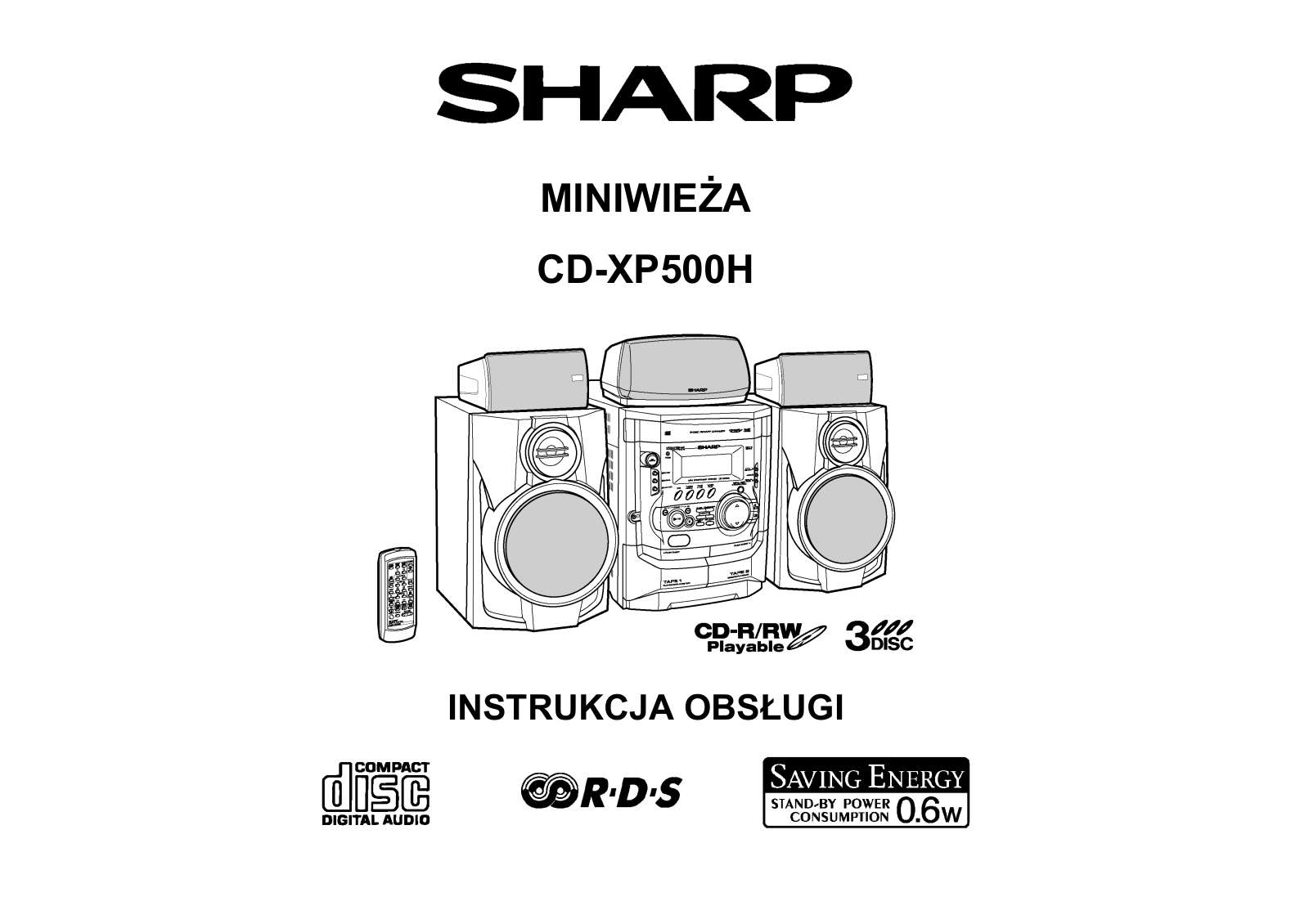 Sharp CD-XP500H User Manual