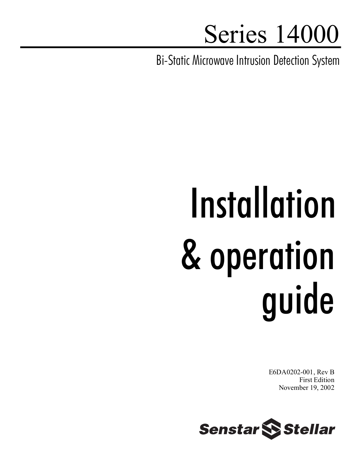 Senstar 24000 Users Guide