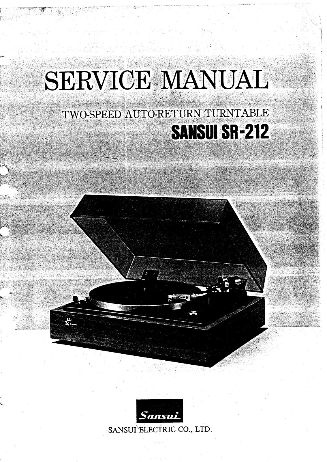 Sansui SR-212 Service manual