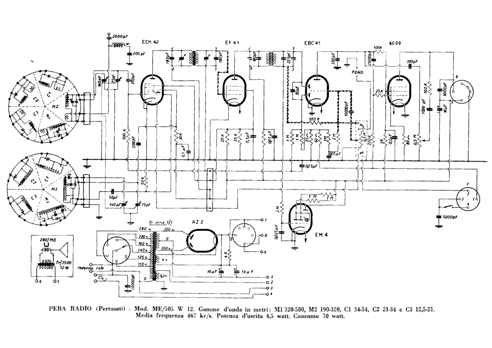 PEBA me 505 w 12 schematic