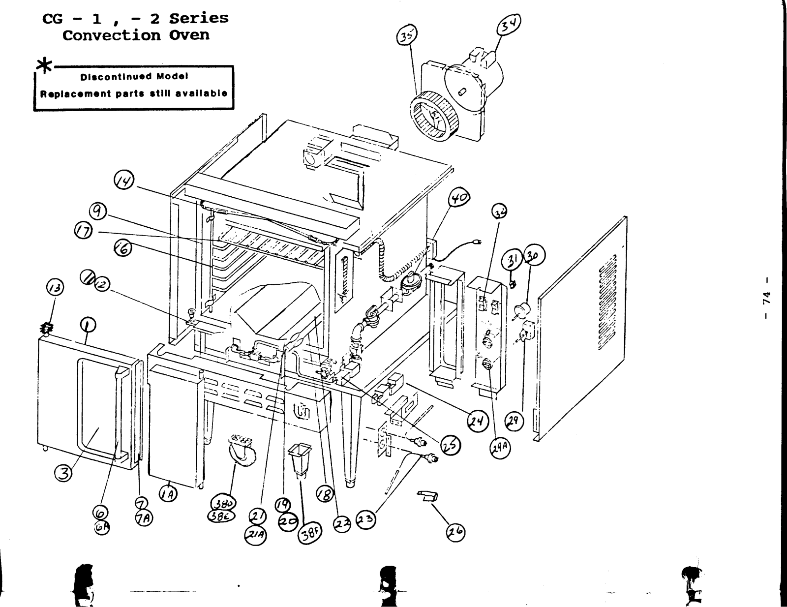 Garland CG-2 Parts List