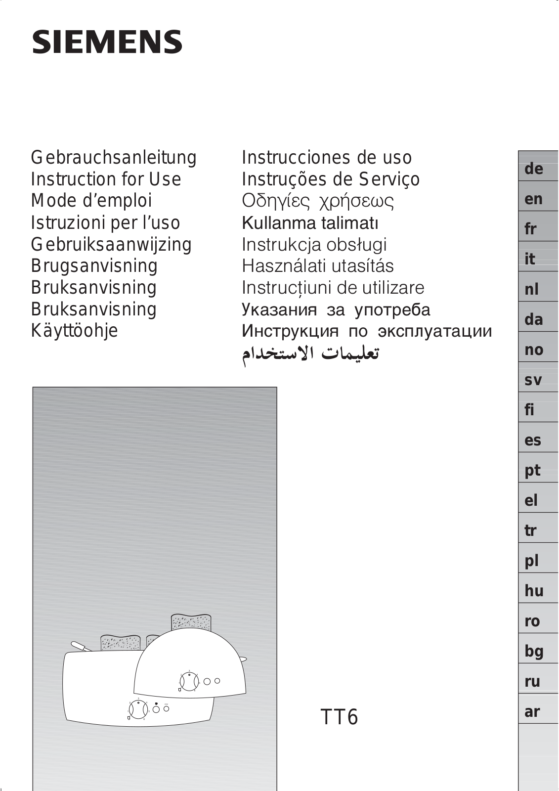 Bosch TAT6313 User Manual