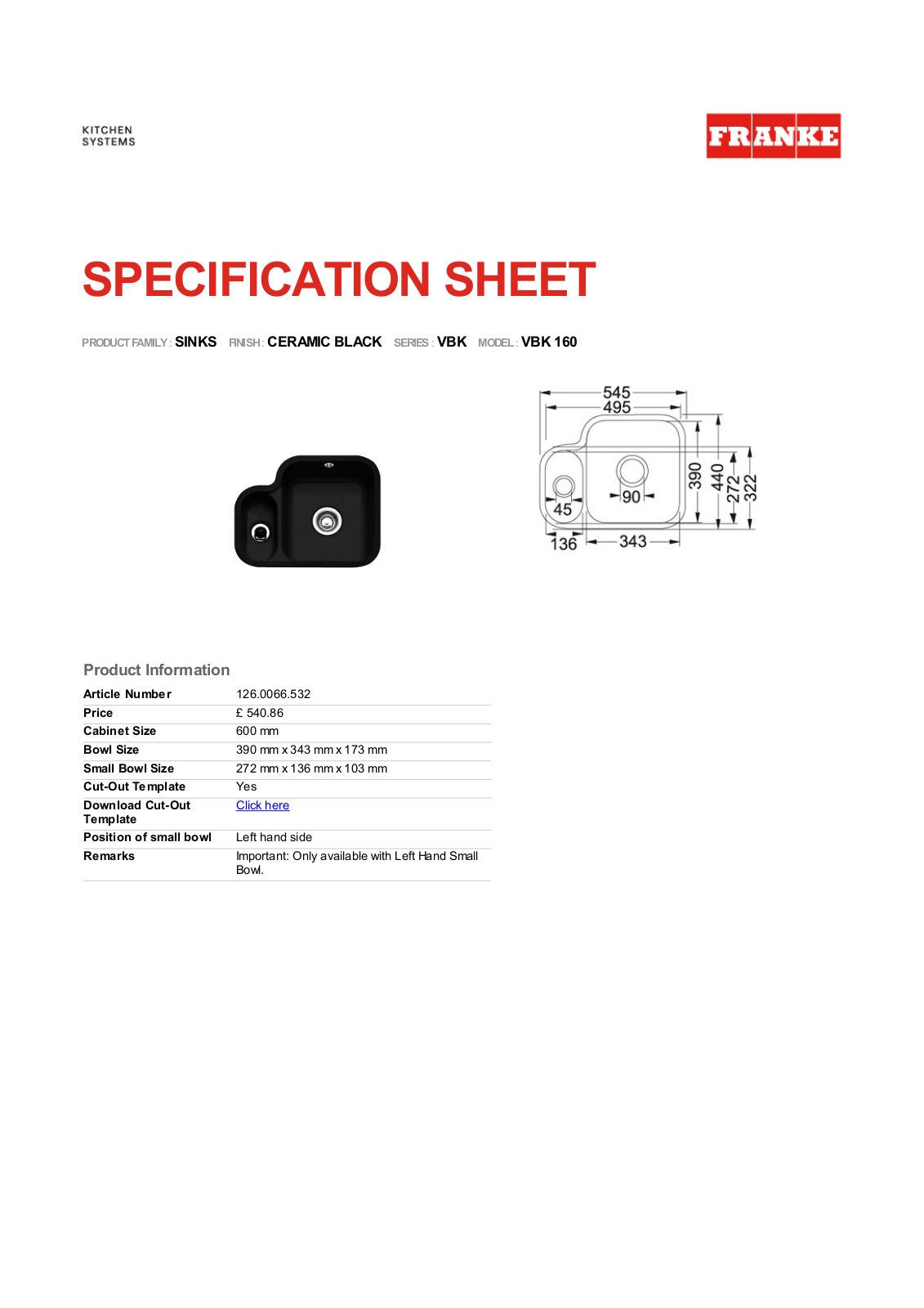 Franke Foodservice VBK 160 User Manual