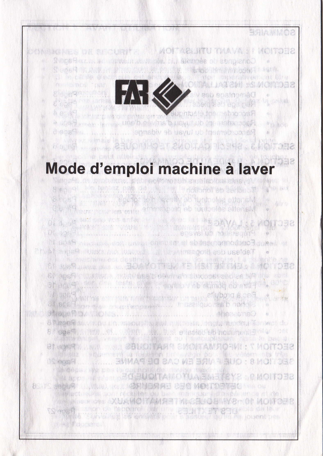 FAR L9400 User Manual - ManualMachine.com