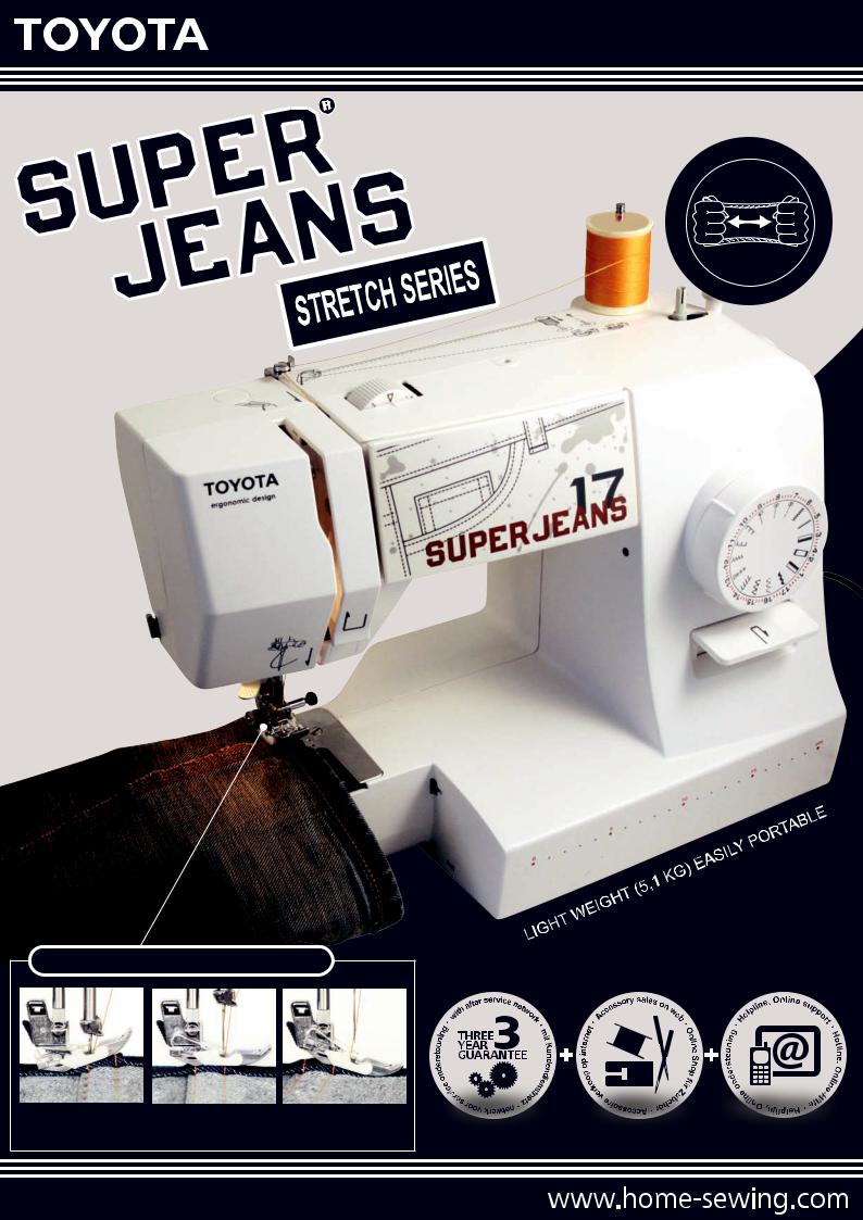 Toyota Super Jeans J17W, Super Jeans J17R User Manual