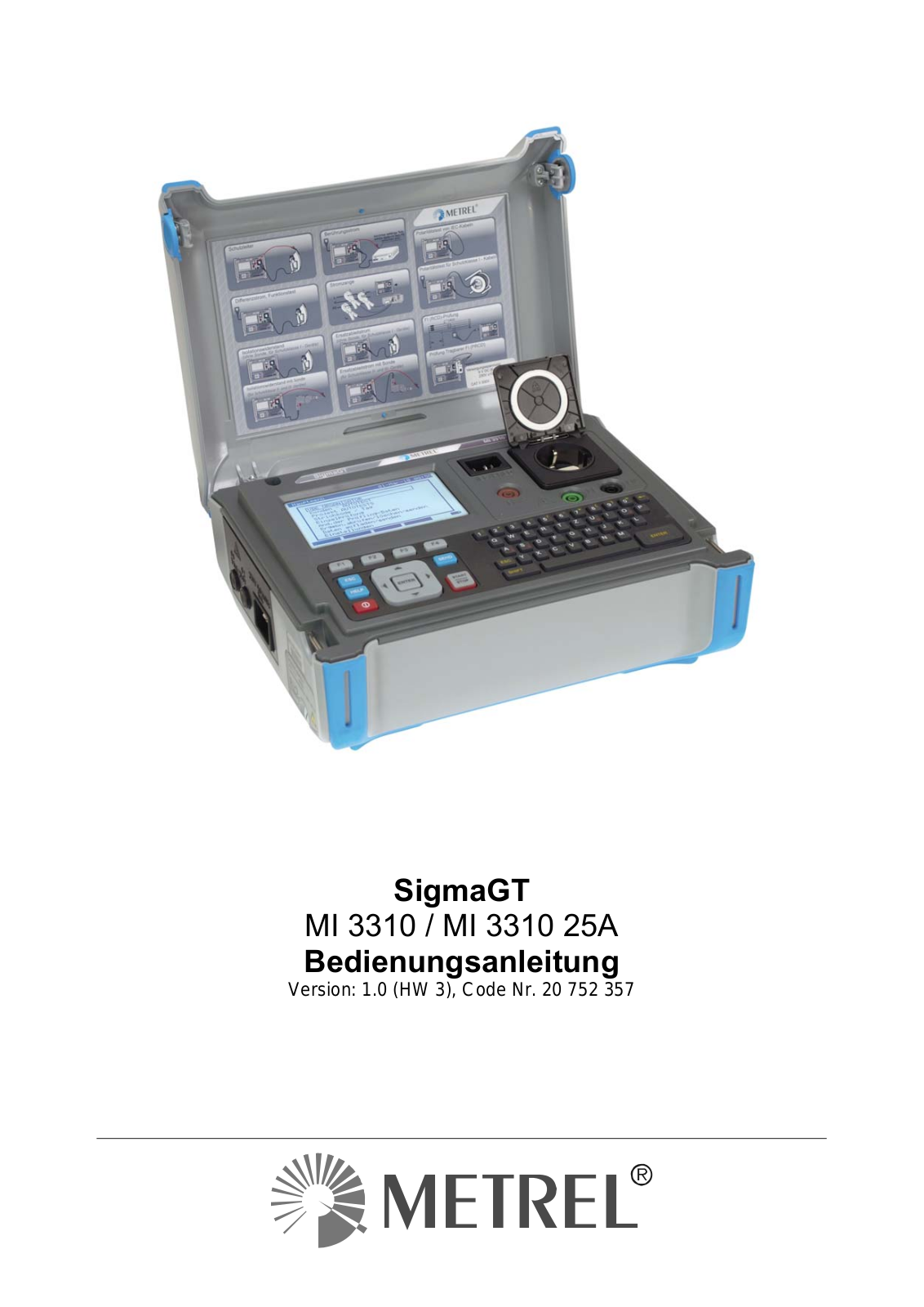 Metrel SigmaGT, MI 3310, MI 3310 25A User guide