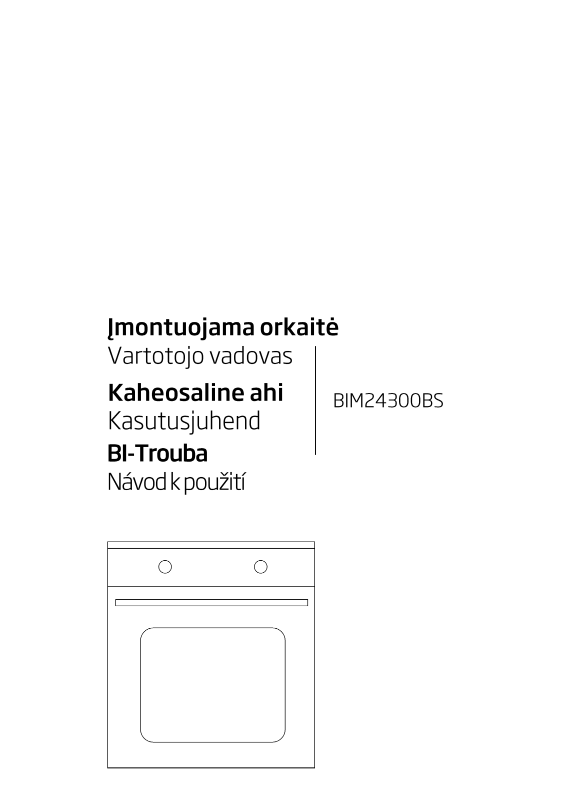 Beko BIM24300BS User Manual