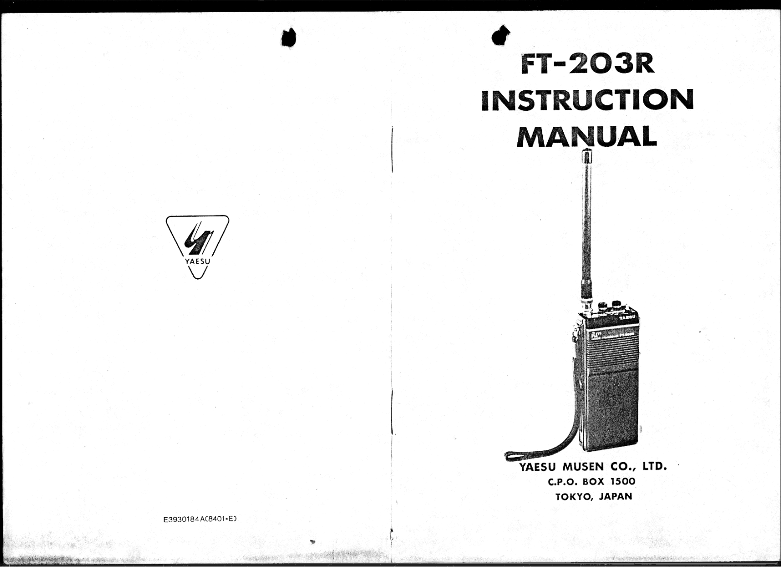 Yaesu FT-203R Service manual