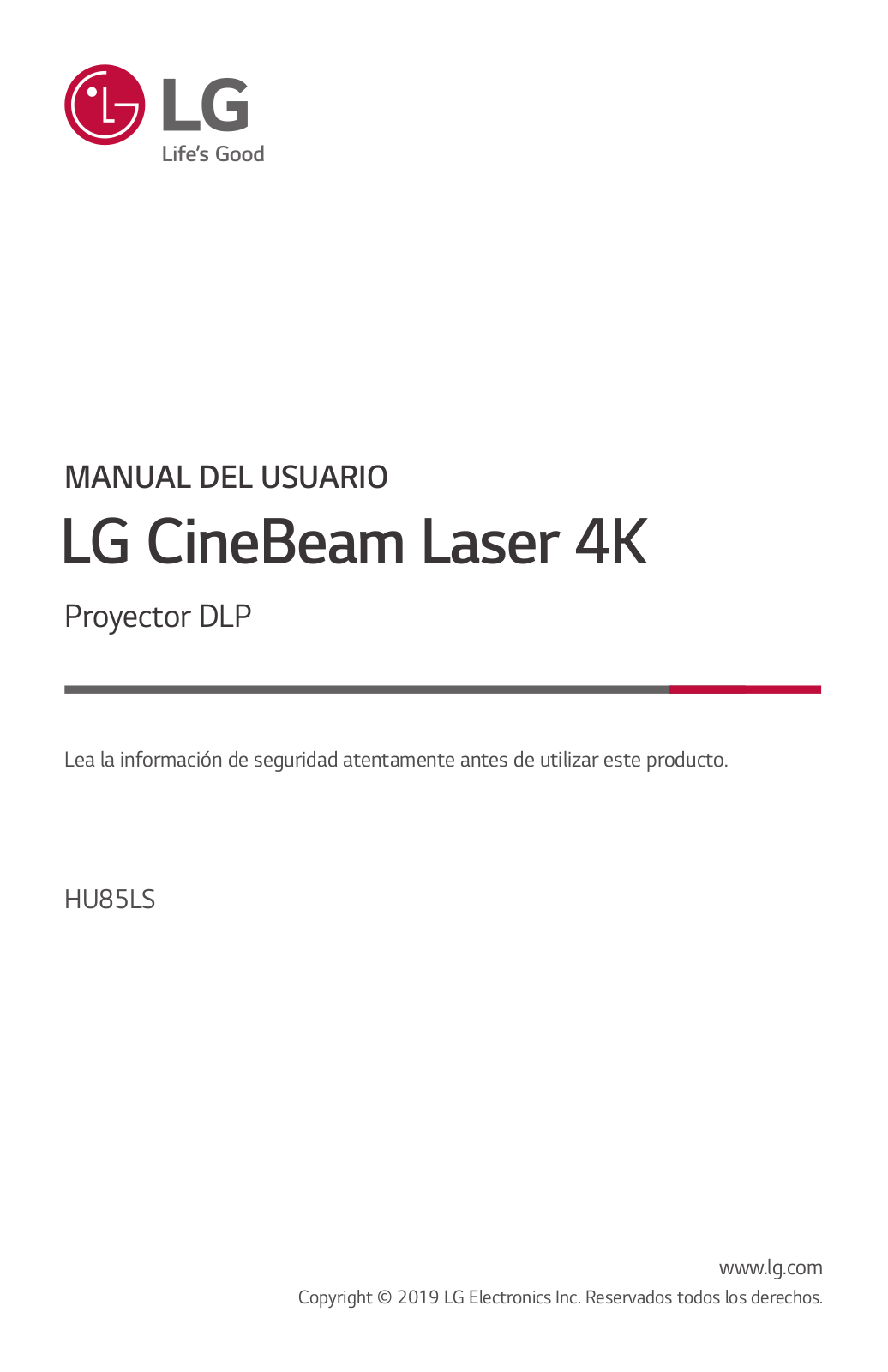 LG HU85LS User Manual